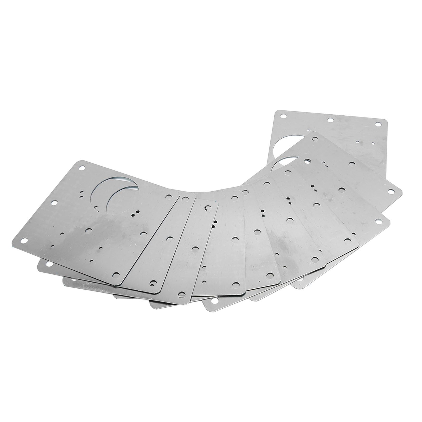 10 PCS Cabinet Hinges Repair Plate with Fixing Screws Thicken Stainless Steel Cupboard Door Hinge Repair Plate Kit for Home - Image 8