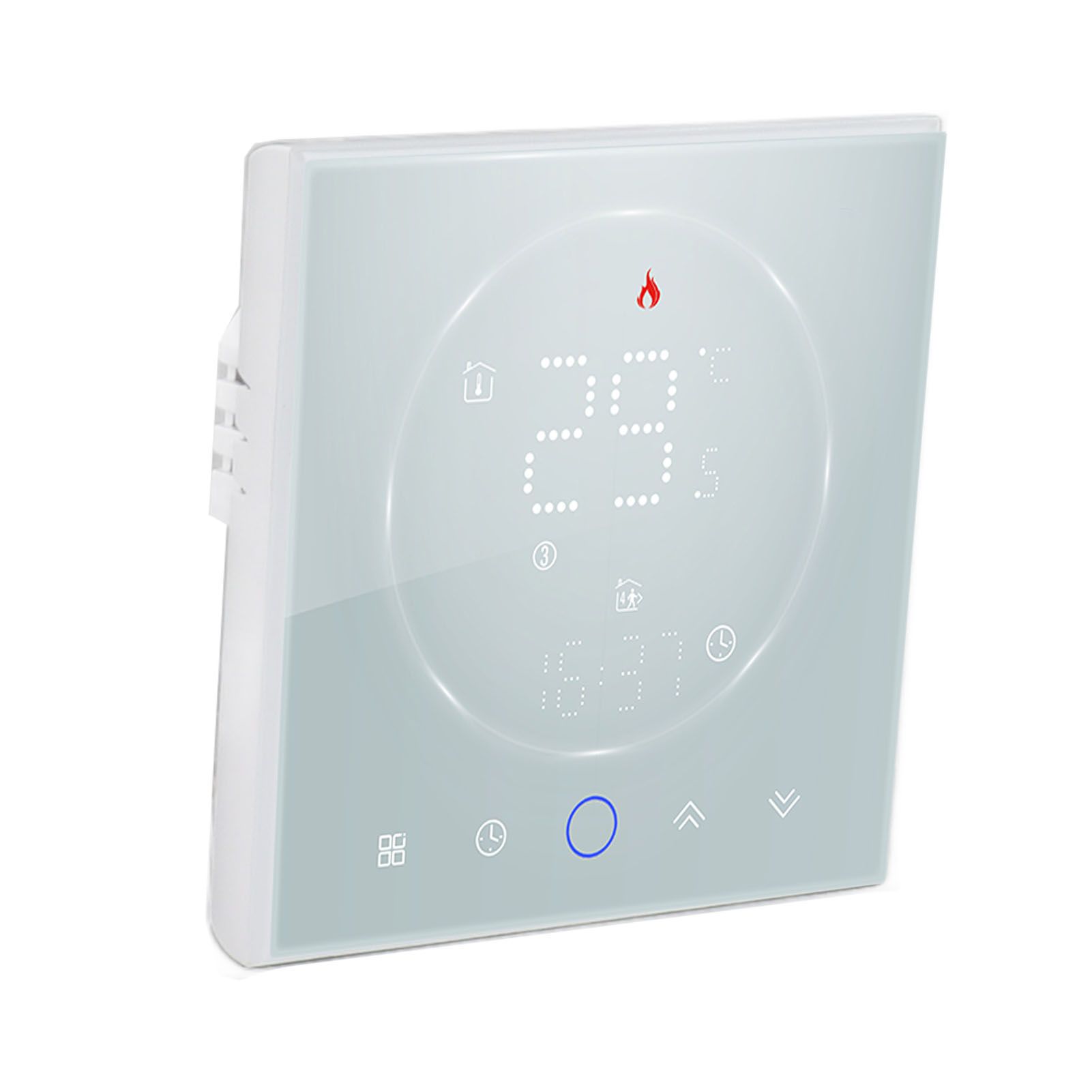 LED Smart Thermostat 7 Day Programmable Smart Wireless Home Thermostat Controller Panel for Electric Heating AC95‑240V White - Image 2