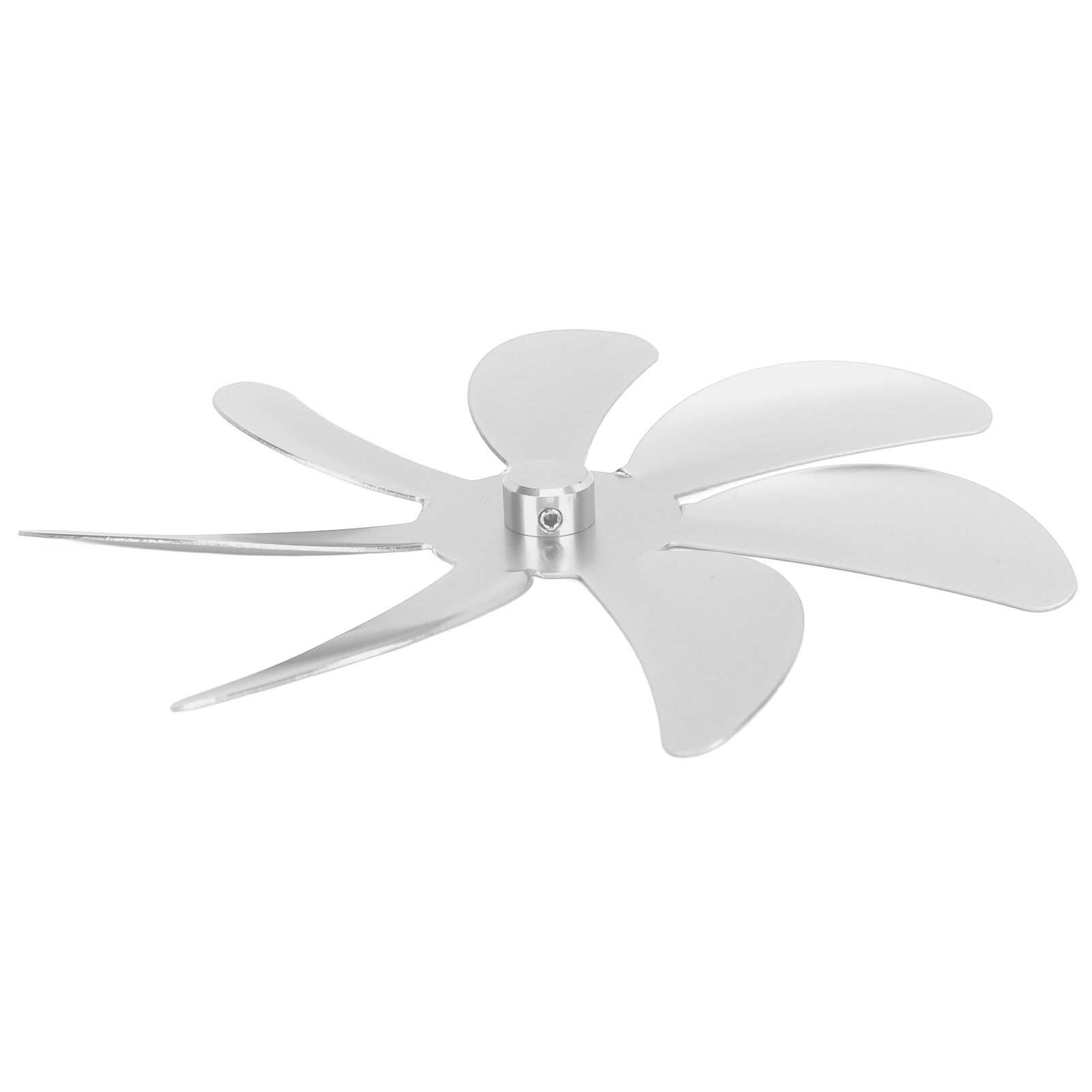 Stove Fan Aluminum Alloy Blade 7 Blades Easy Installation Universal Fireplace Fan Blade Replacement for Fireplace Fan Silver - Image 5