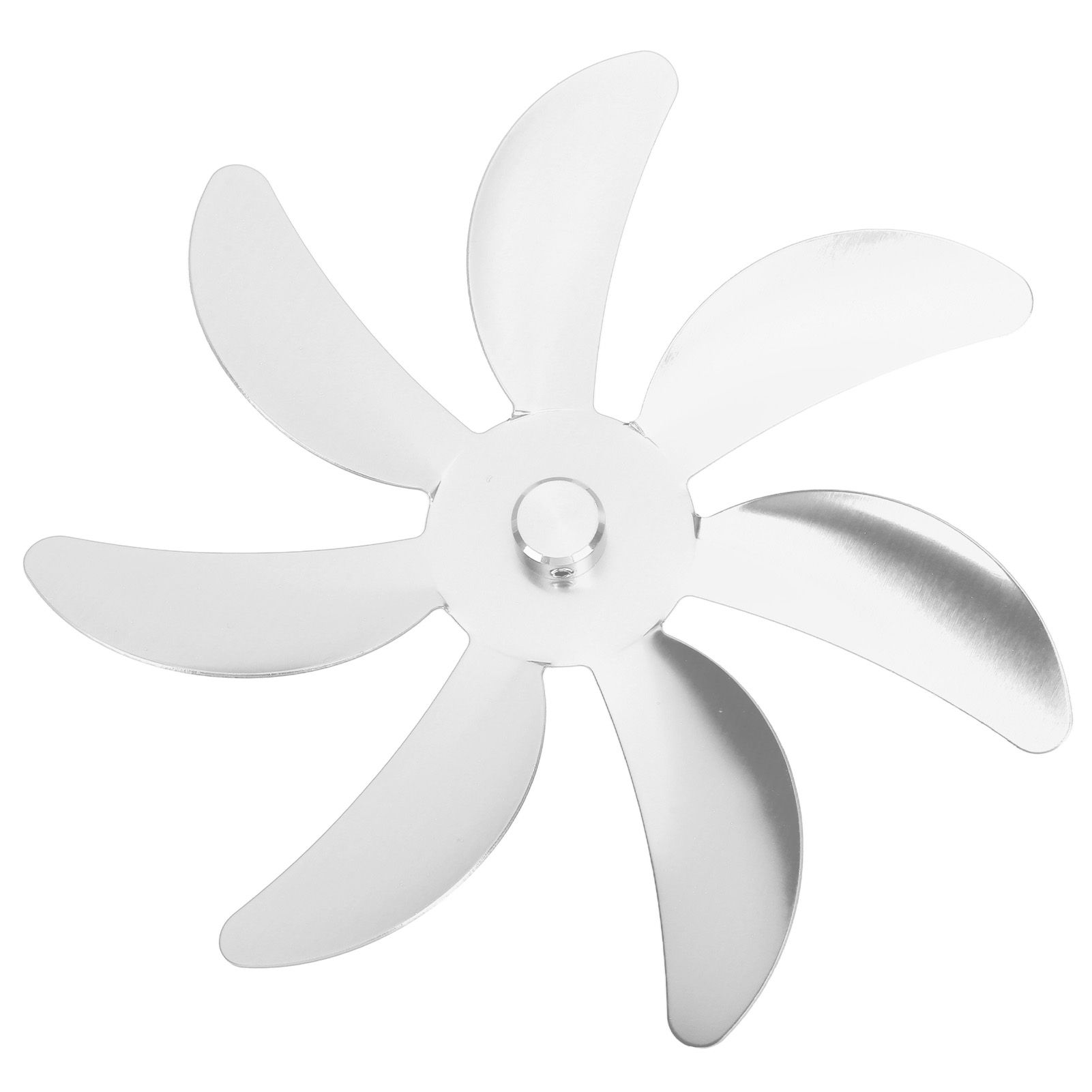 Stove Fan Aluminum Alloy Blade 7 Blades Easy Installation Universal Fireplace Fan Blade Replacement for Fireplace Fan Silver - Image 6
