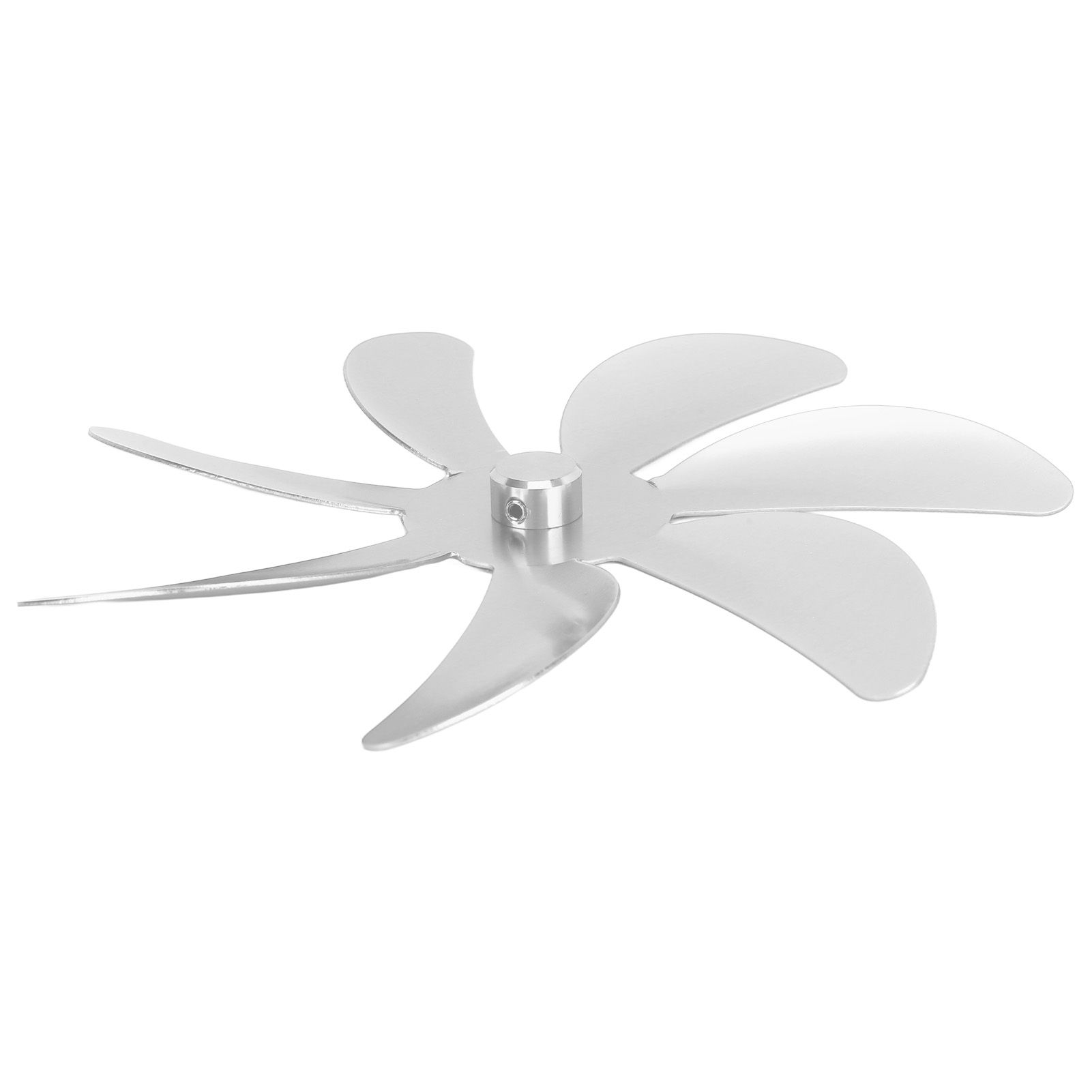 Stove Fan Aluminum Alloy Blade 7 Blades Easy Installation Universal Fireplace Fan Blade Replacement for Fireplace Fan Silver - Image 7