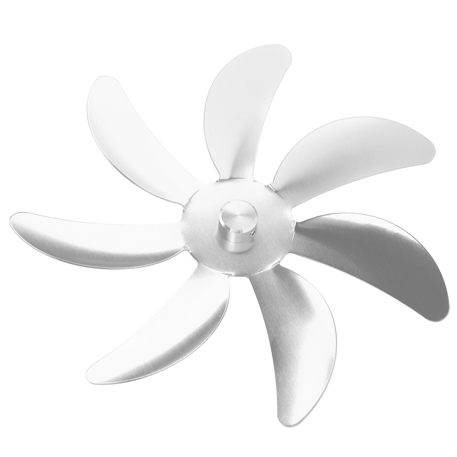 Stove Fan Aluminum Alloy Blade 7 Blades Easy Installation Universal Fireplace Fan Blade Replacement for Fireplace Fan Silver - Image 8