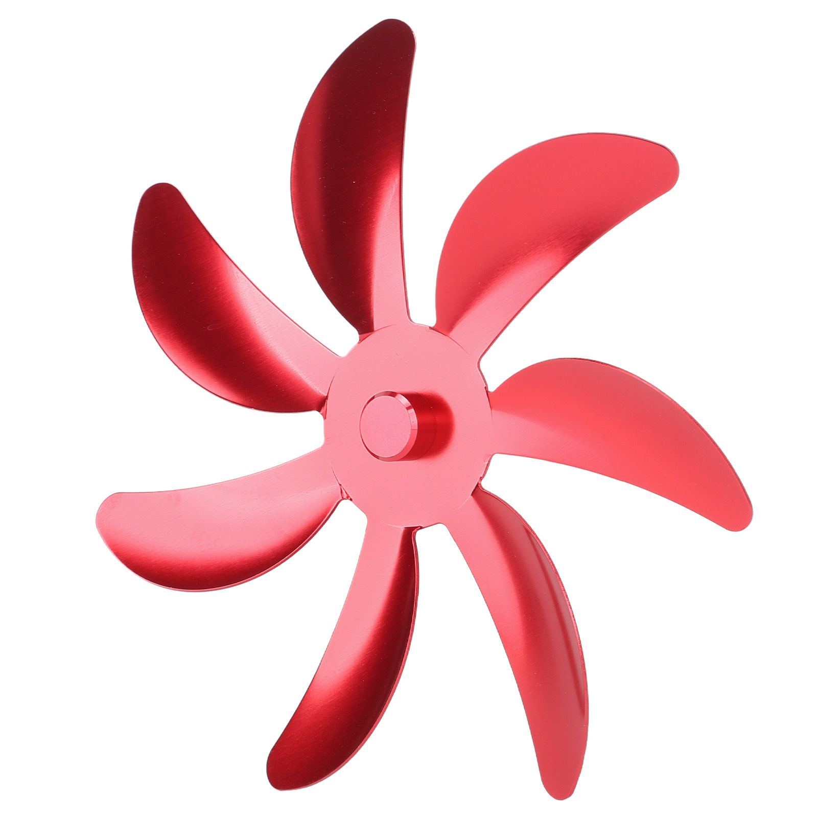 Stove Fan Aluminum Alloy Blade 7 Blades Easy Installation Universal Fireplace Fan Blade Replacement for Fireplace Fan Red - Image 3