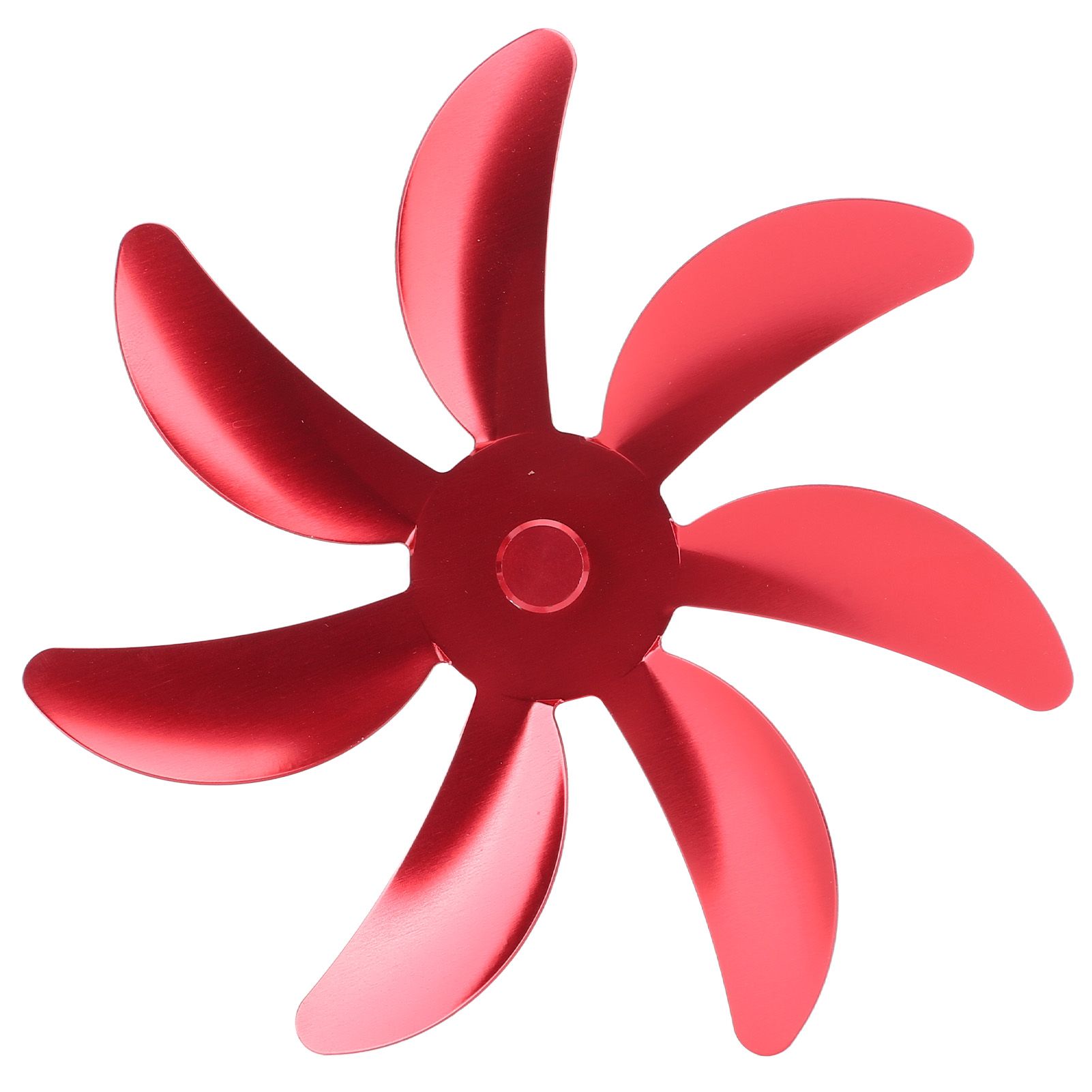 Stove Fan Aluminum Alloy Blade 7 Blades Easy Installation Universal Fireplace Fan Blade Replacement for Fireplace Fan Red - Image 4
