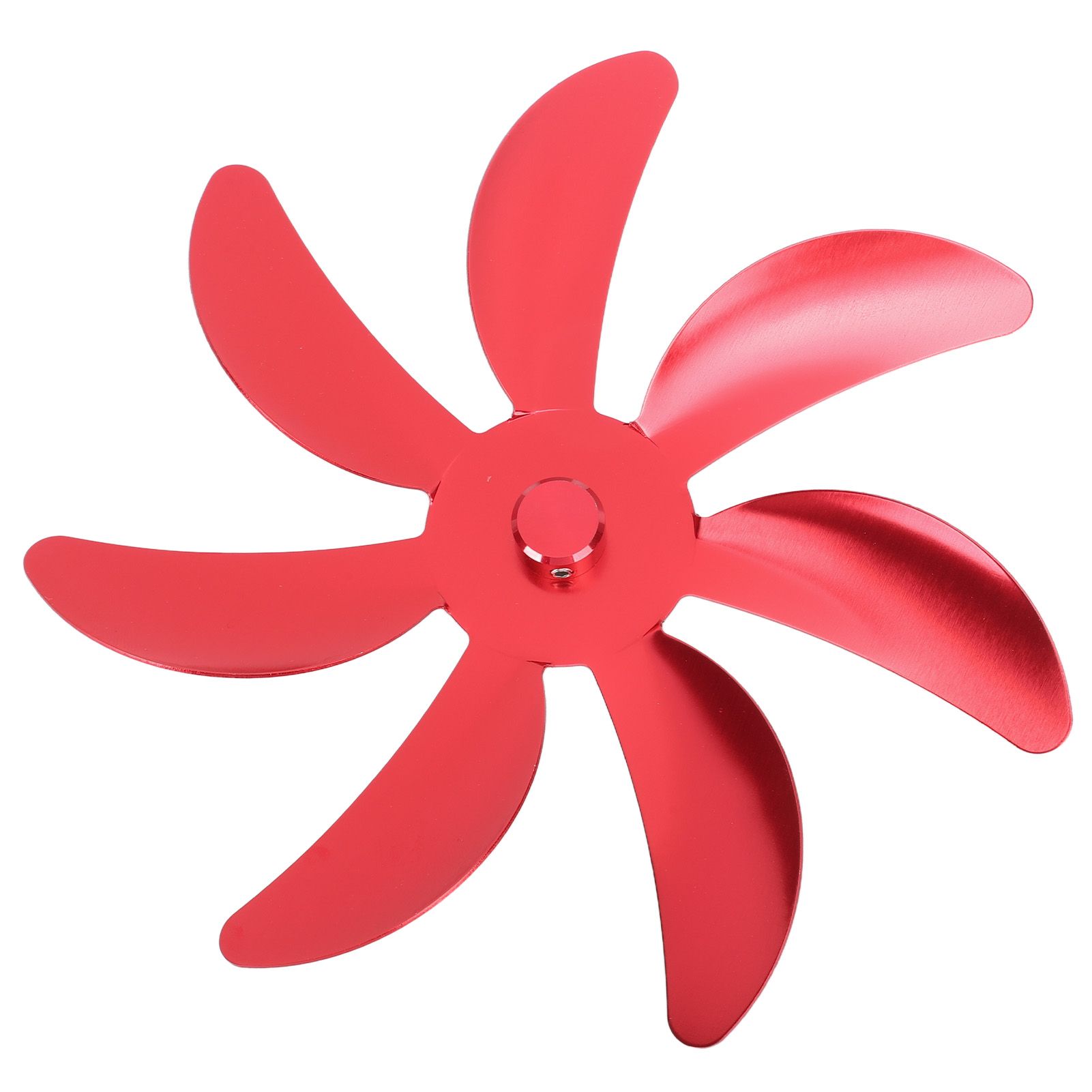 Stove Fan Aluminum Alloy Blade 7 Blades Easy Installation Universal Fireplace Fan Blade Replacement for Fireplace Fan Red - Image 6