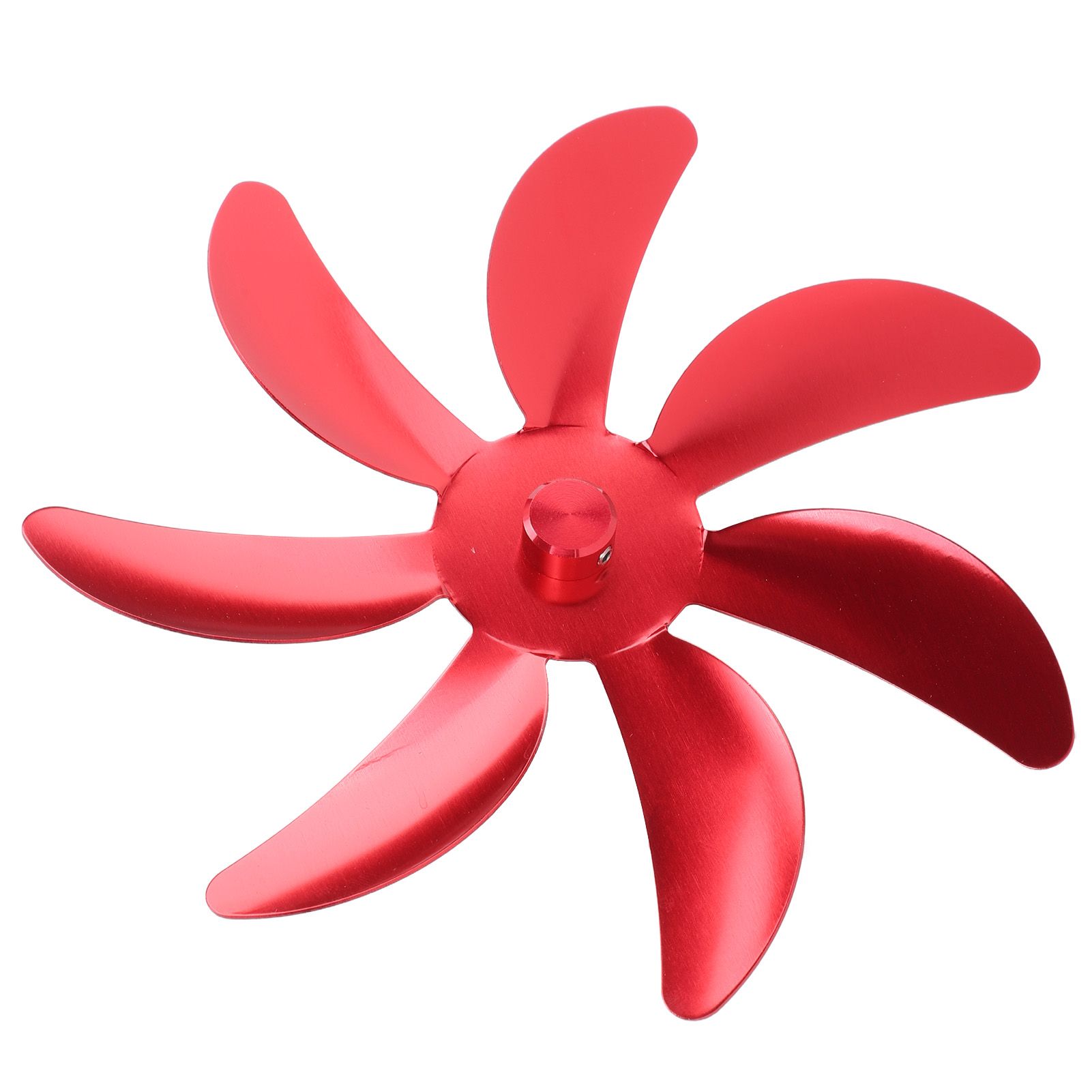 Stove Fan Aluminum Alloy Blade 7 Blades Easy Installation Universal Fireplace Fan Blade Replacement for Fireplace Fan Red - Image 8