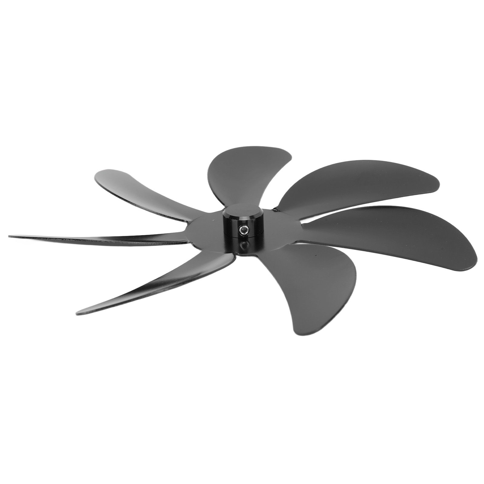 Stove Fan Aluminum Alloy Blade 7 Blades Easy Installation Universal Fireplace Fan Blade Replacement for Fireplace Fan Black - Image 5