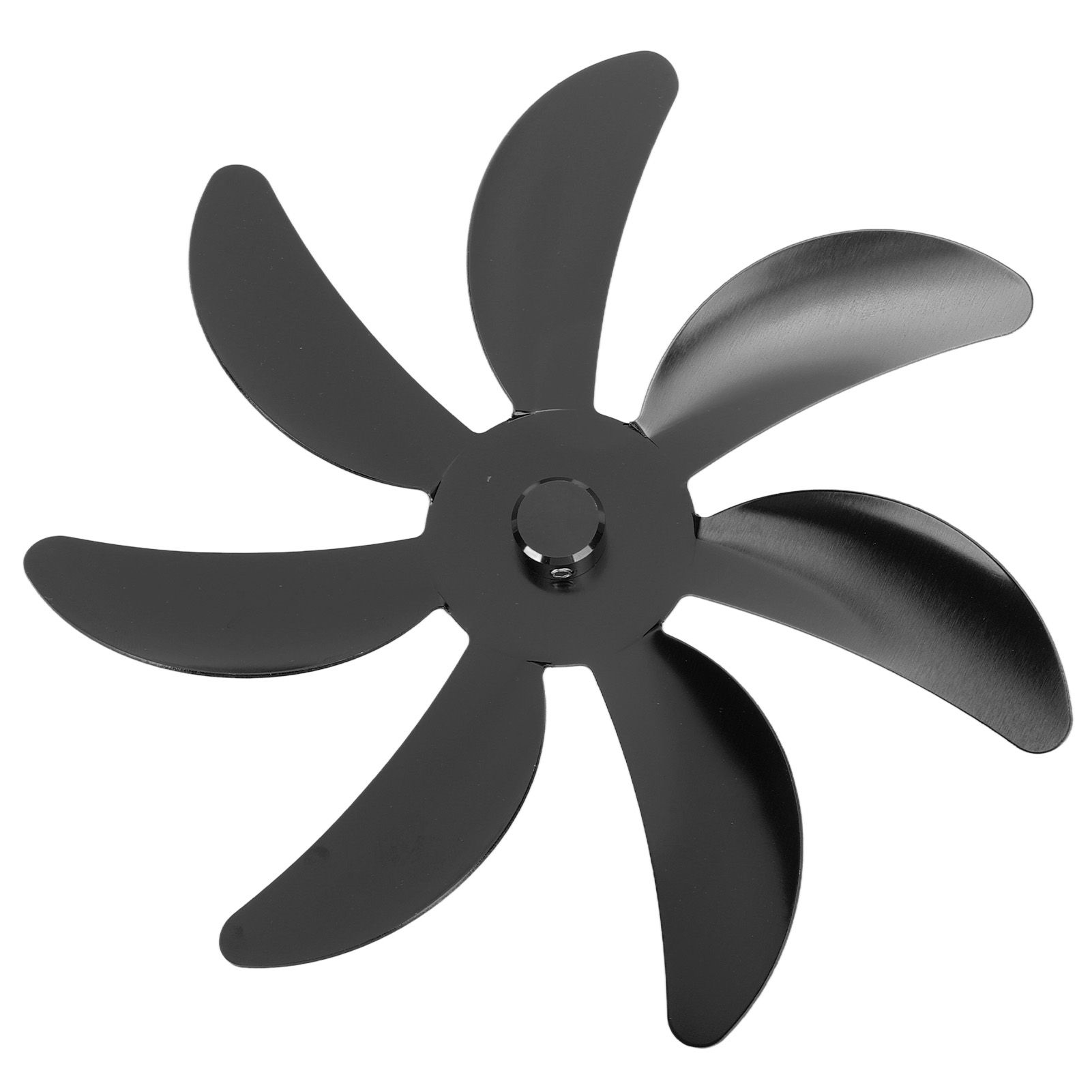 Stove Fan Aluminum Alloy Blade 7 Blades Easy Installation Universal Fireplace Fan Blade Replacement for Fireplace Fan Black - Image 6