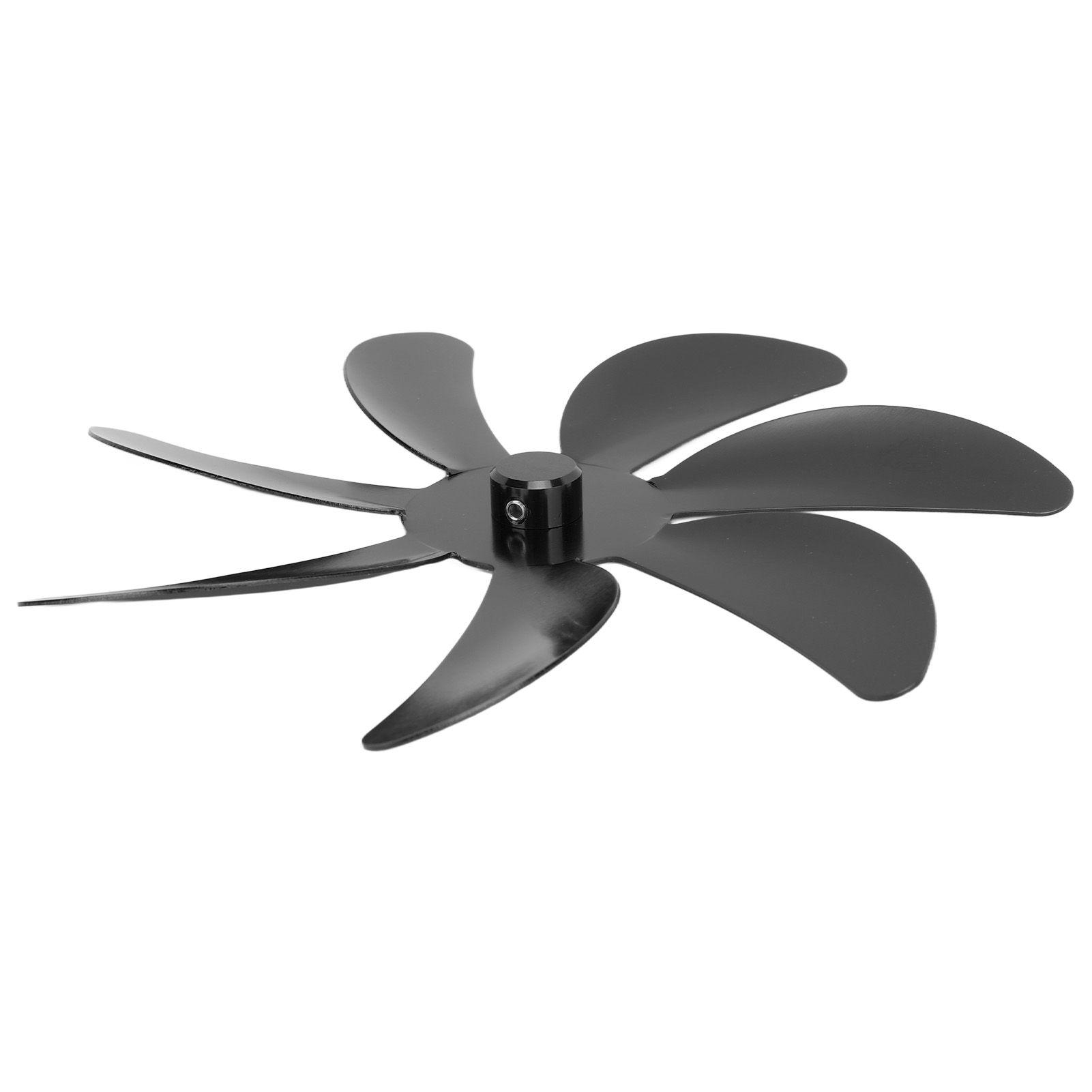 Stove Fan Aluminum Alloy Blade 7 Blades Easy Installation Universal Fireplace Fan Blade Replacement for Fireplace Fan Black - Image 7