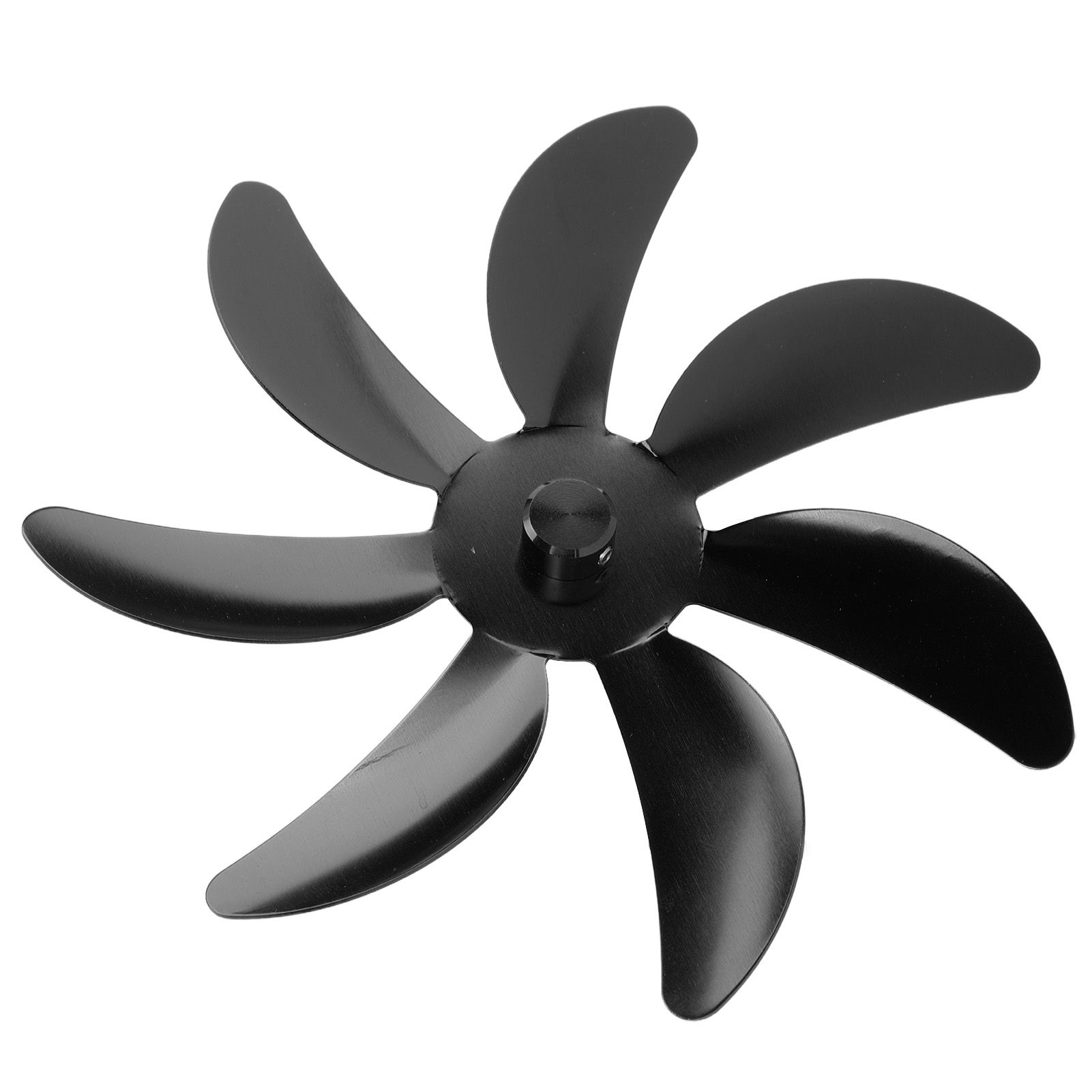 Stove Fan Aluminum Alloy Blade 7 Blades Easy Installation Universal Fireplace Fan Blade Replacement for Fireplace Fan Black - Image 8