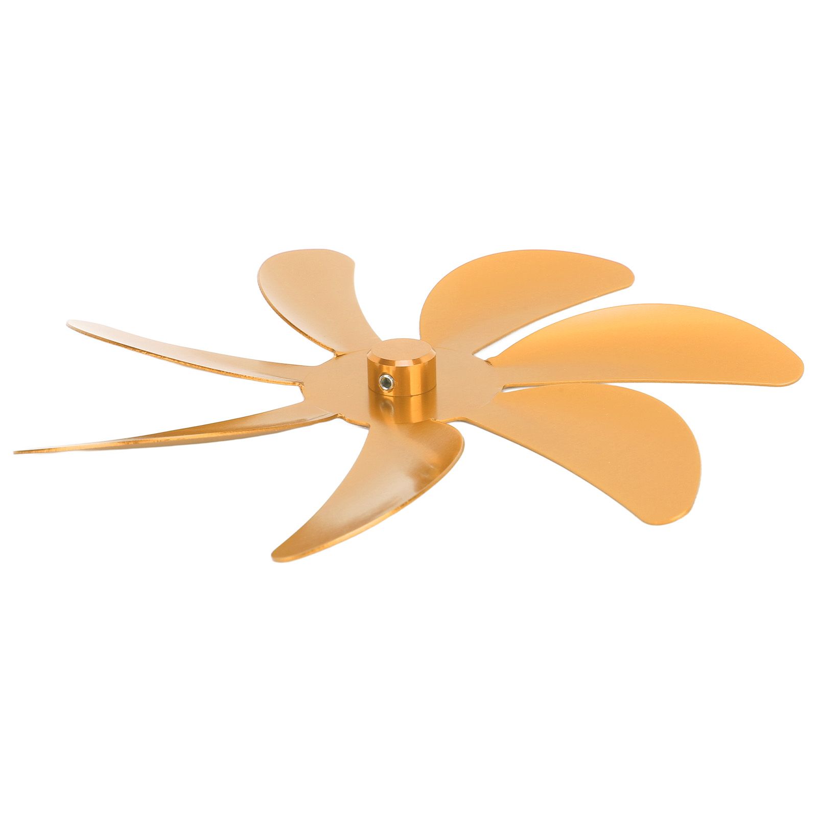 Stove Fan Aluminum Alloy Blade 7 Blades Easy Installation Universal Fireplace Fan Blade Replacement for Fireplace Fan Gold - Image 7