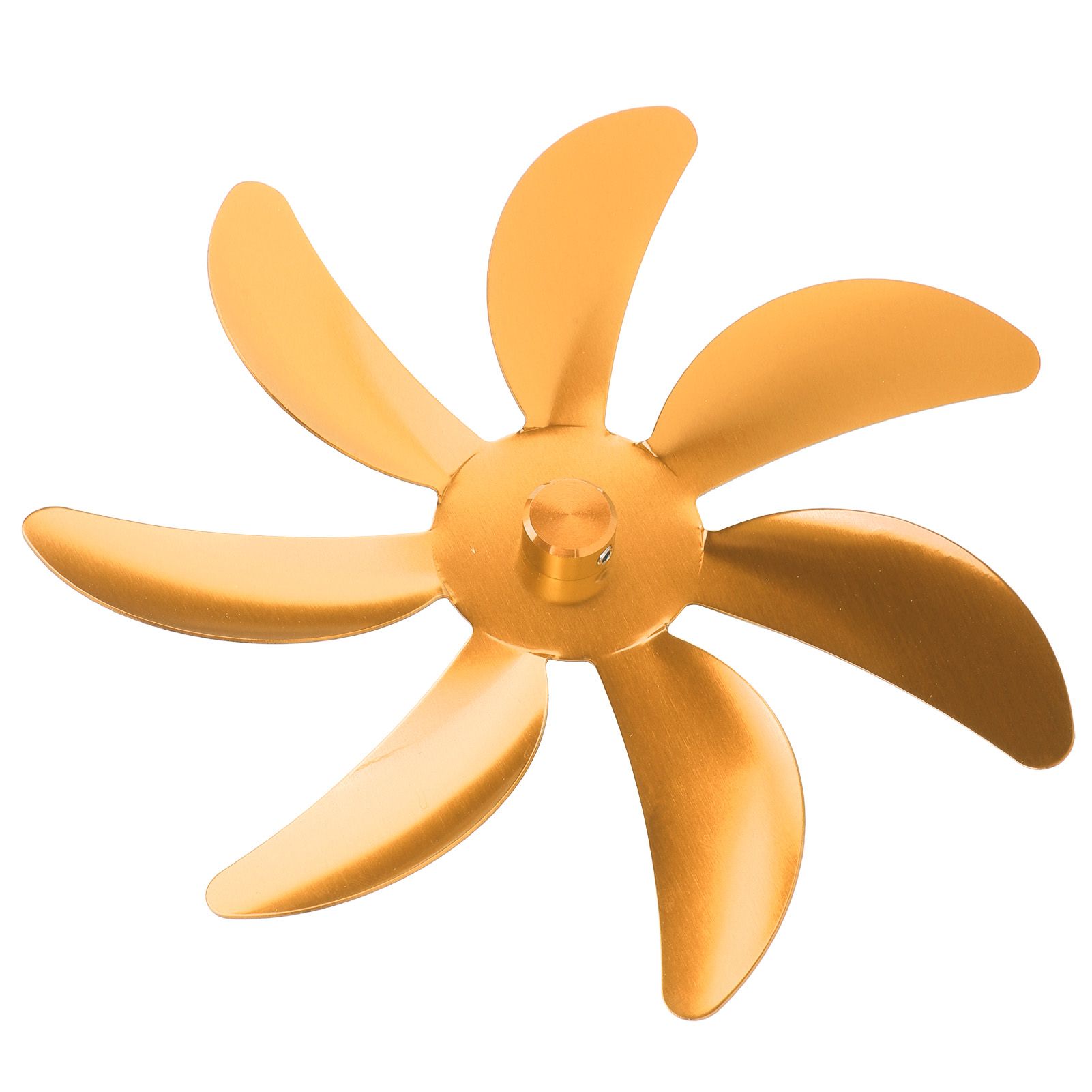 Stove Fan Aluminum Alloy Blade 7 Blades Easy Installation Universal Fireplace Fan Blade Replacement for Fireplace Fan Gold - Image 8