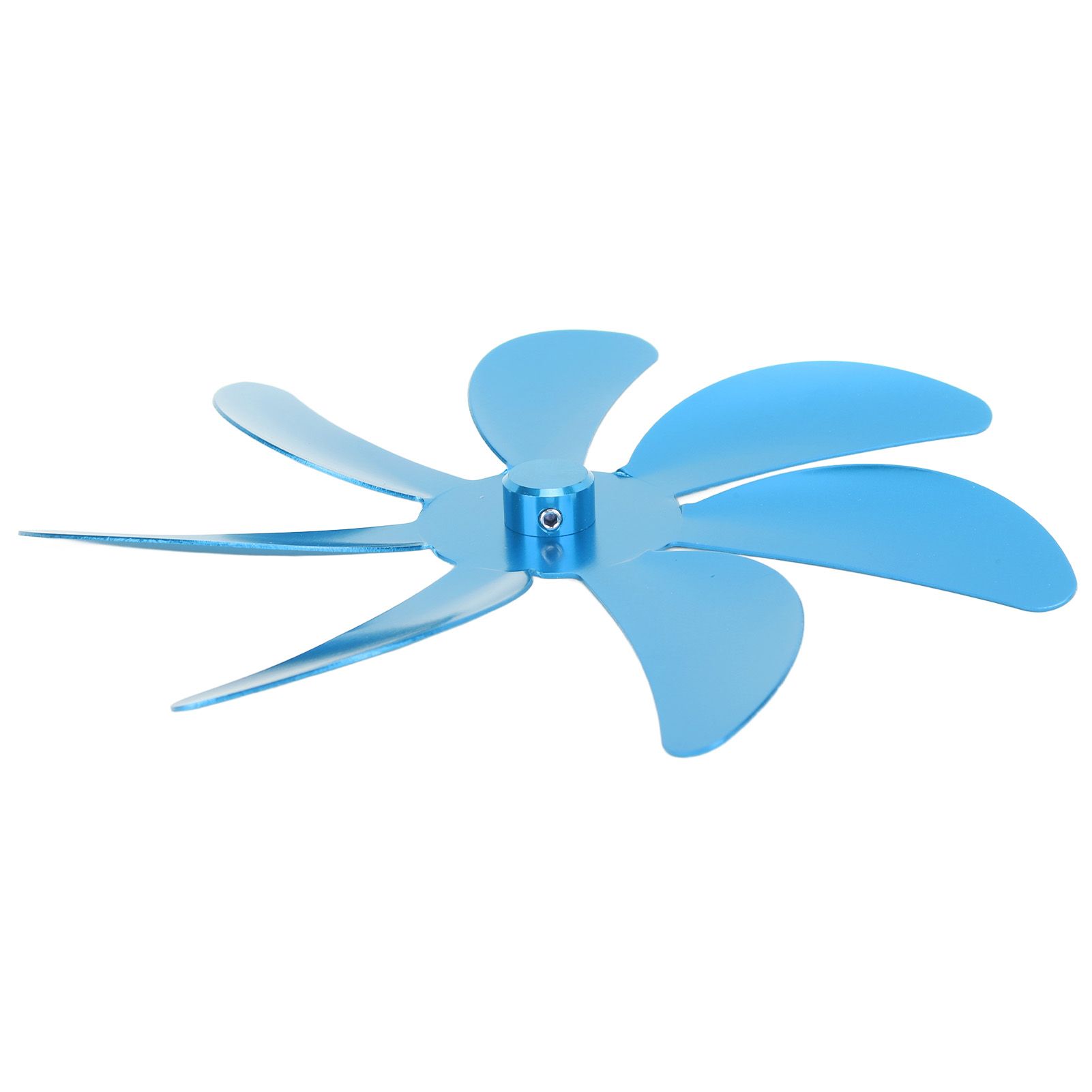 Stove Fan Aluminum Alloy Blade 7 Blades Easy Installation Universal Fireplace Fan Blade Replacement for Fireplace Fan Blue - Image 5