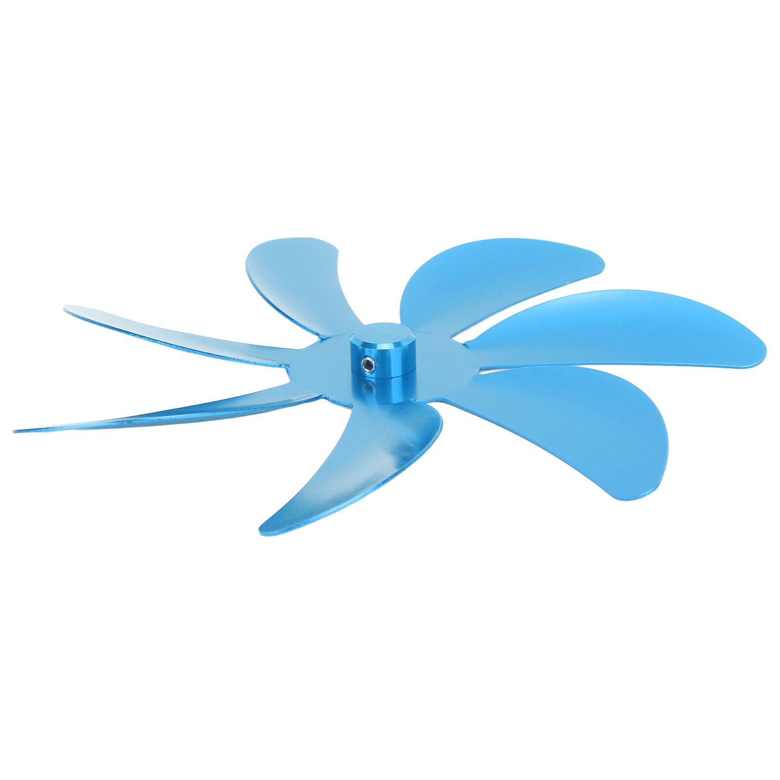 Stove Fan Aluminum Alloy Blade 7 Blades Easy Installation Universal Fireplace Fan Blade Replacement for Fireplace Fan Blue - Image 7