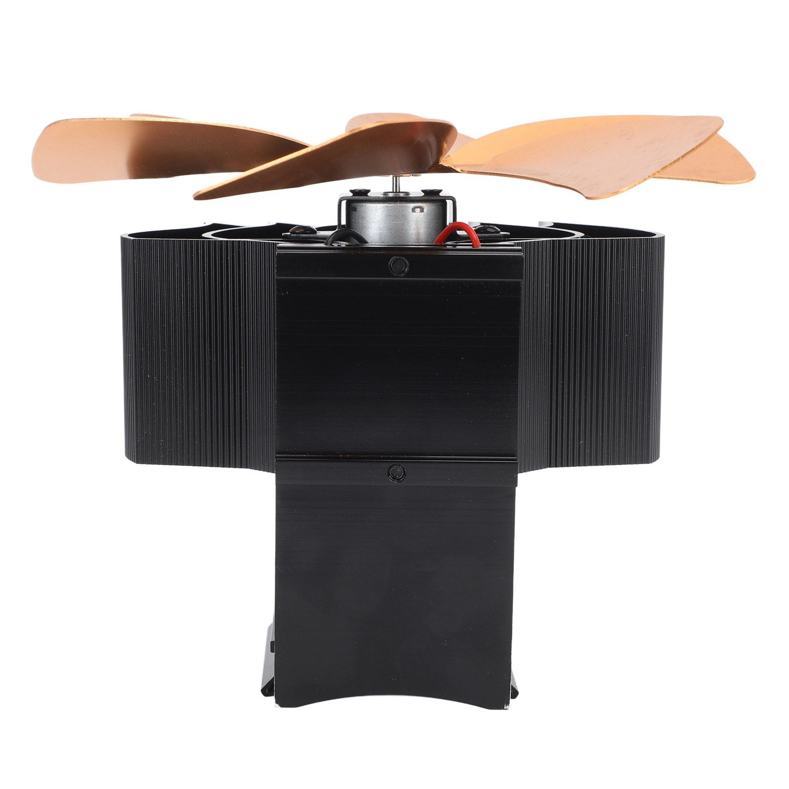 Wood Stove Fan Heat Powered 6 Blades Hanging Stove Fan Silent Flue Pipe Hanging Fireplace Fan Eco Friendly Wall Mount Gold - Image 8