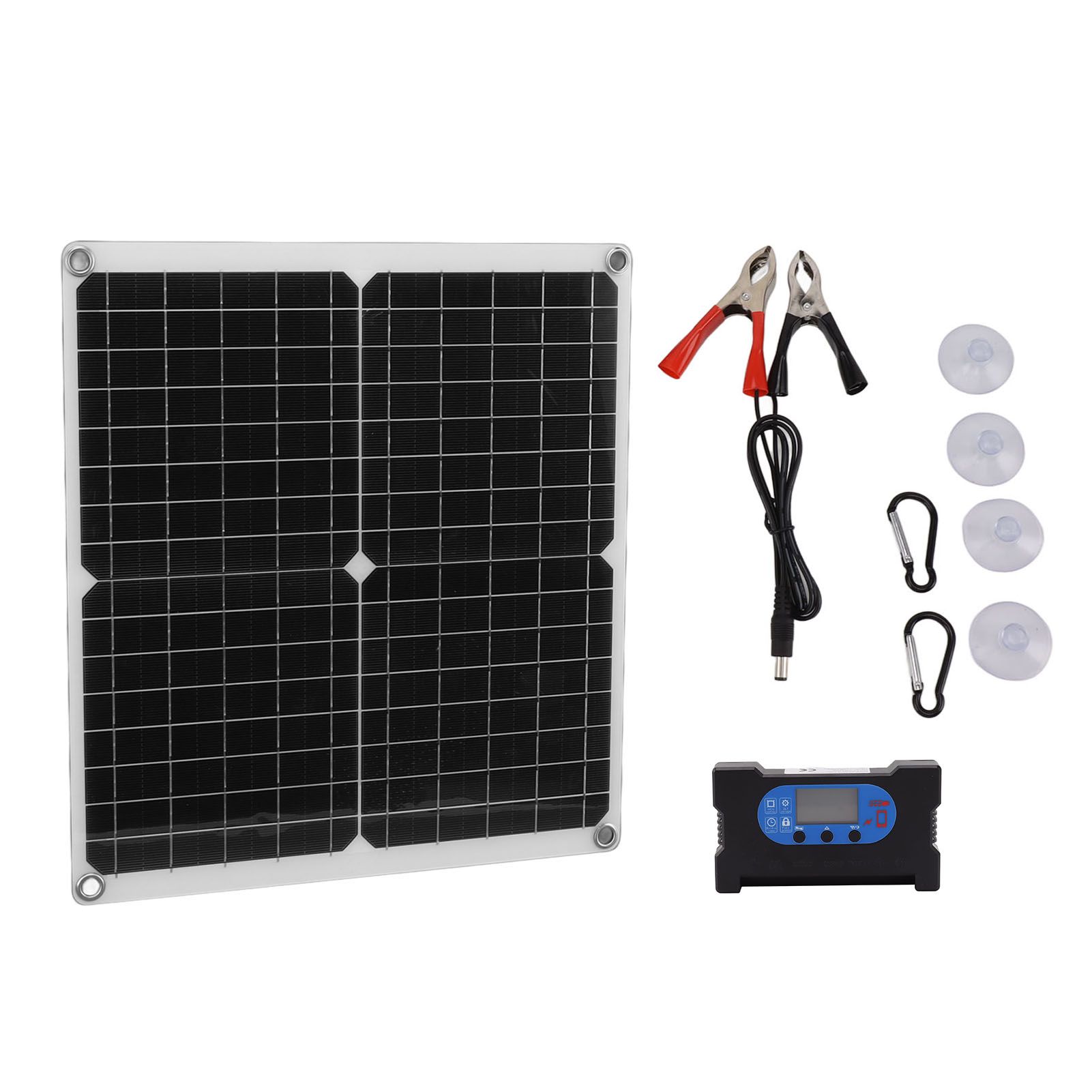Solar Panel Charge Controller Set Monocrystalline Silicon 25W 10A Fast Charging Battery Free Drive Solar Panel Regulator for Lights Power Tools - Image 3