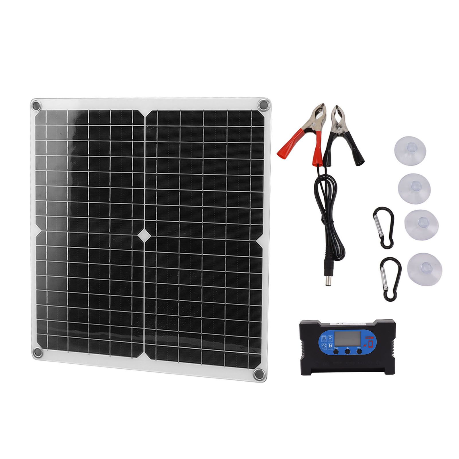 Solar Panel Charge Controller Set Monocrystalline Silicon 25W 10A Fast Charging Battery Free Drive Solar Panel Regulator for Lights Power Tools - Image 4