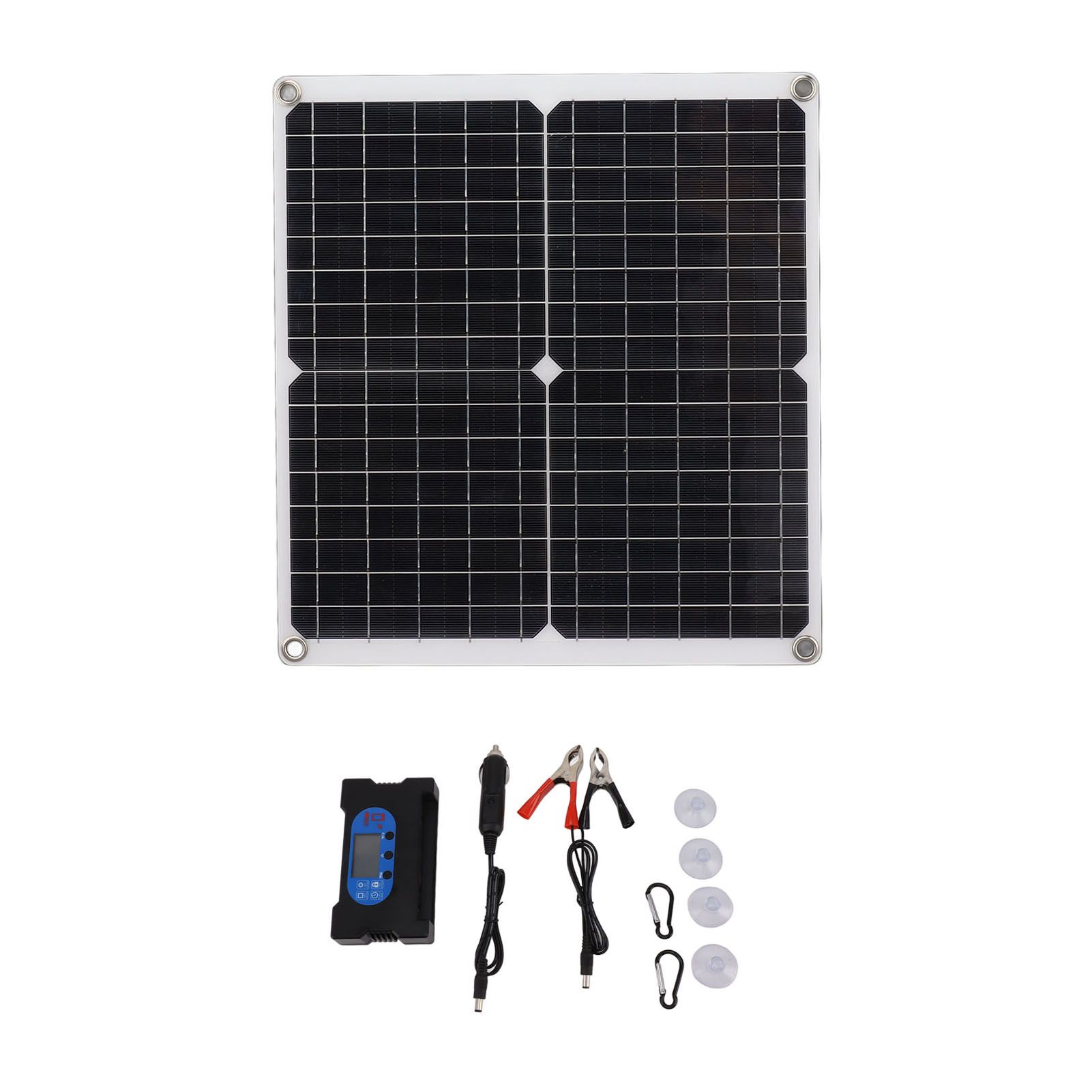 Solar Panel Charge Controller Set Monocrystalline Silicon 25W 10A Fast Charging Battery Free Drive Solar Panel Regulator for Lights Power Tools - Image 5