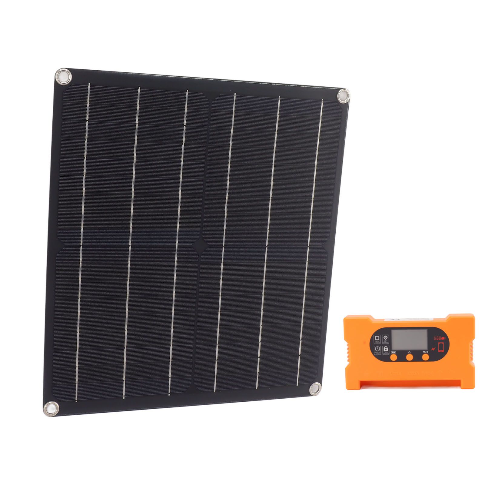 10A Smart Solar Panel Kit with Controller Battery Free Direct Drive Solar Panel Kit Monocrystalline Silicon 25W - Image 2