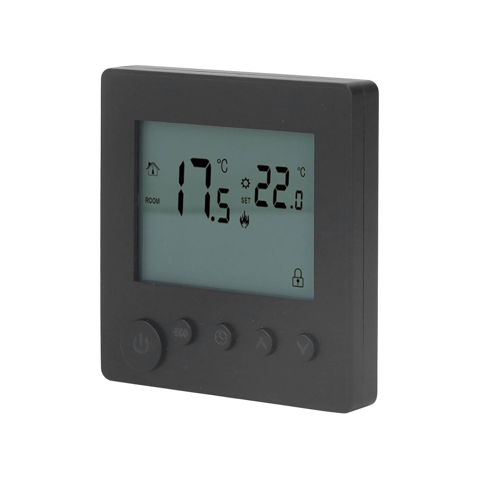 Digital Thermostat 4500W High Power Electric Floor Heating Temperature Control Thermostat for Office Mall AC 90V to 240V Black - Image 3
