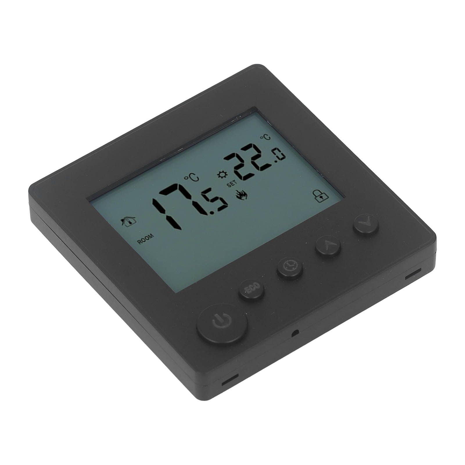 Digital Thermostat 4500W High Power Electric Floor Heating Temperature Control Thermostat for Office Mall AC 90V to 240V Black - Image 4