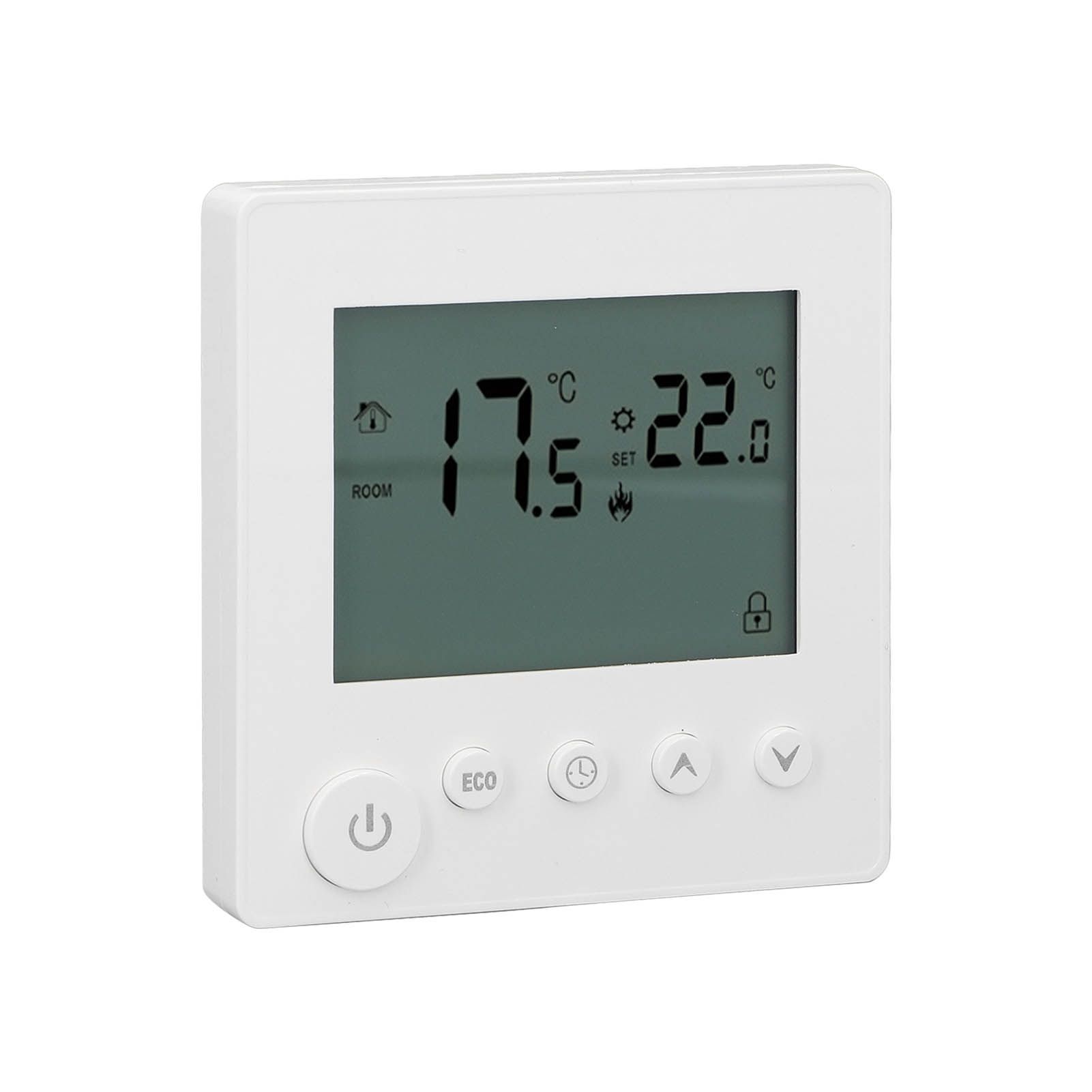 Digital Thermostat 4500W High Power Electric Floor Heating Temperature Control Thermostat for Office Mall AC 90V to 240V White - Image 2