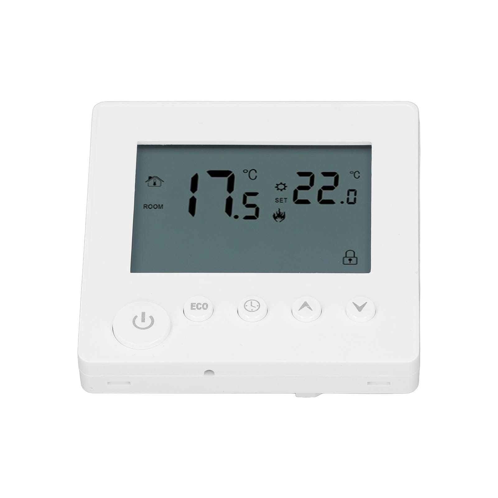 Digital Thermostat 4500W High Power Electric Floor Heating Temperature Control Thermostat for Office Mall AC 90V to 240V White - Image 6