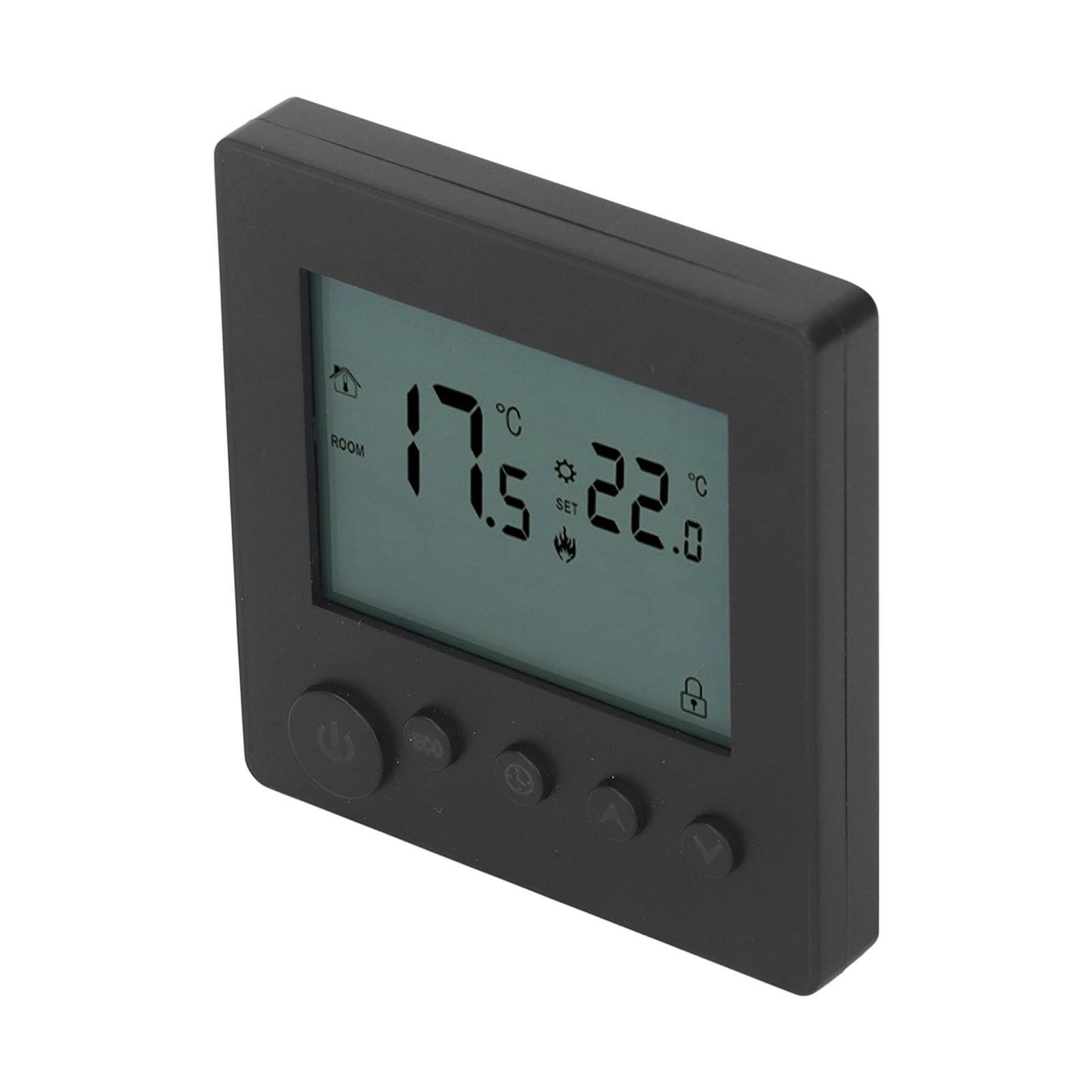 Smart Thermostat 4500W Button Control Water Heating Thermostat for Home Office Market Hotel AC90V to 240V Black - Image 5