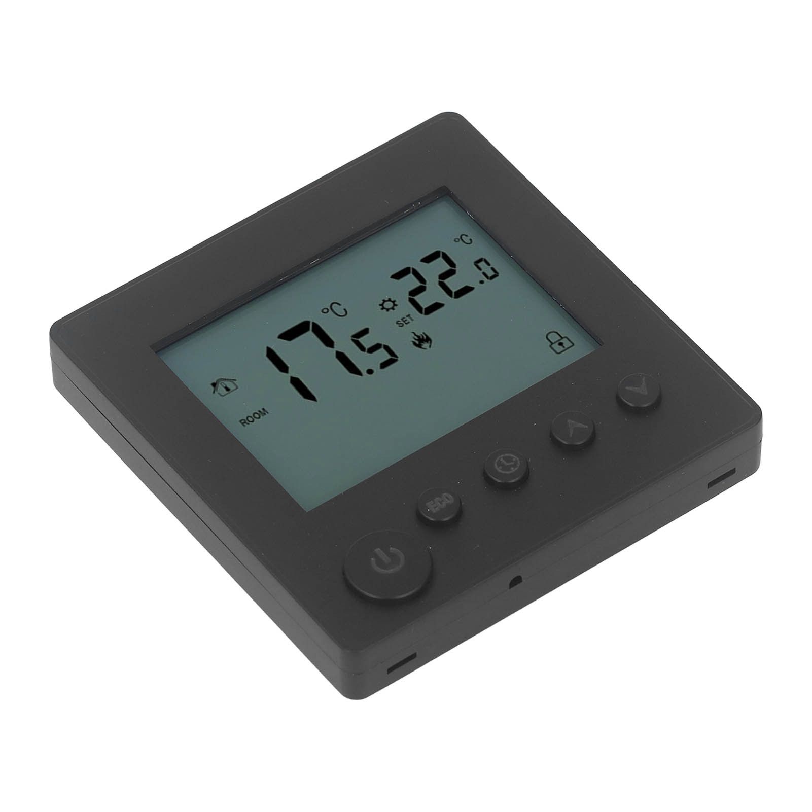 Smart Thermostat 4500W Button Control Water Heating Thermostat for Home Office Market Hotel AC90V to 240V Black - Image 8