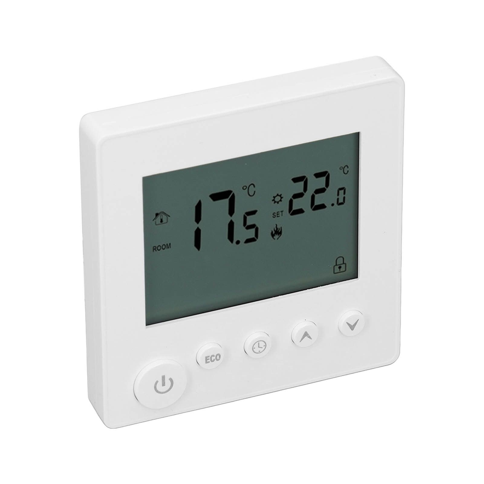 Smart Thermostat 4500W Button Control Water Heating Thermostat for Home Office Market Hotel AC90V to 240V White - Image 4