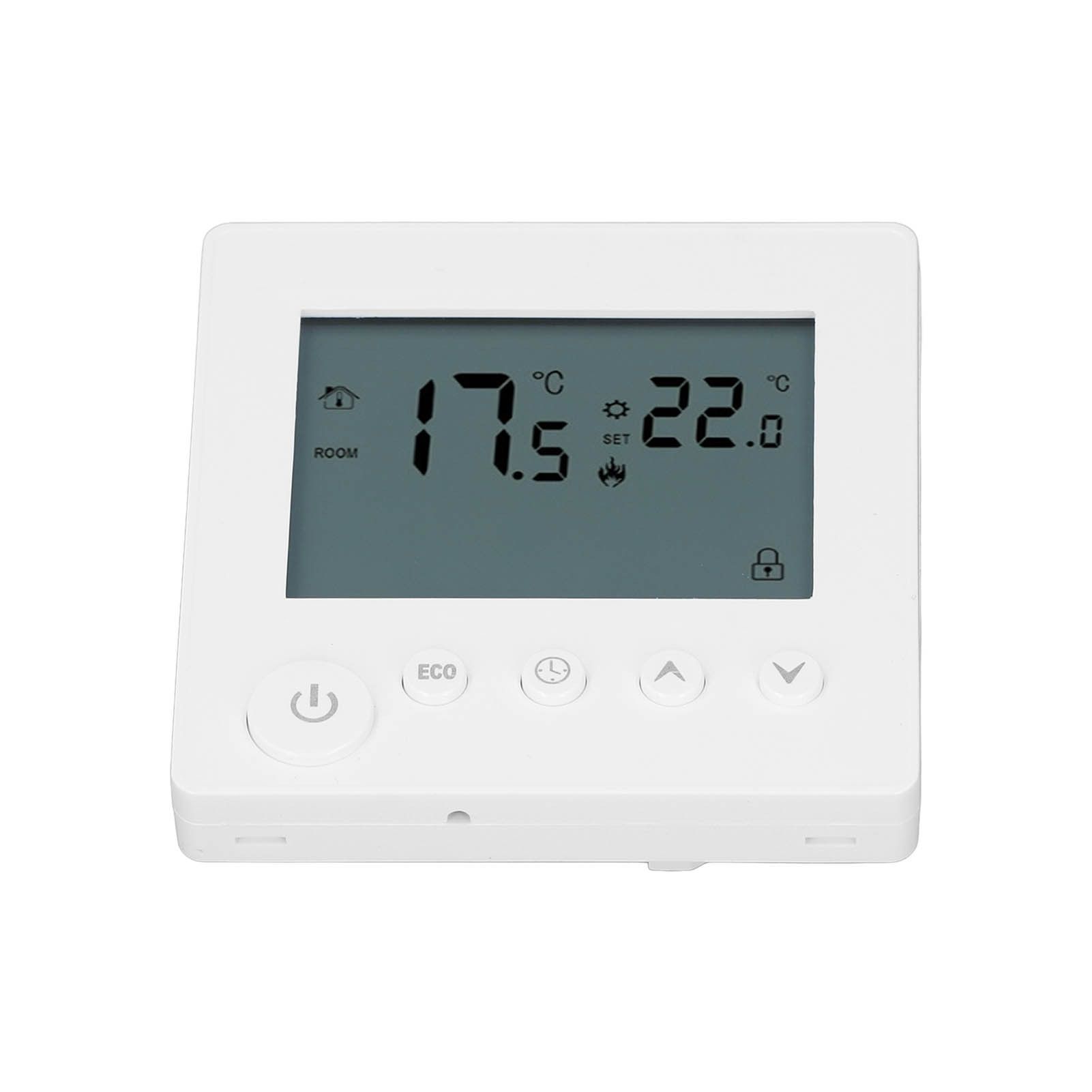 Smart Thermostat 4500W Button Control Water Heating Thermostat for Home Office Market Hotel AC90V to 240V White - Image 6