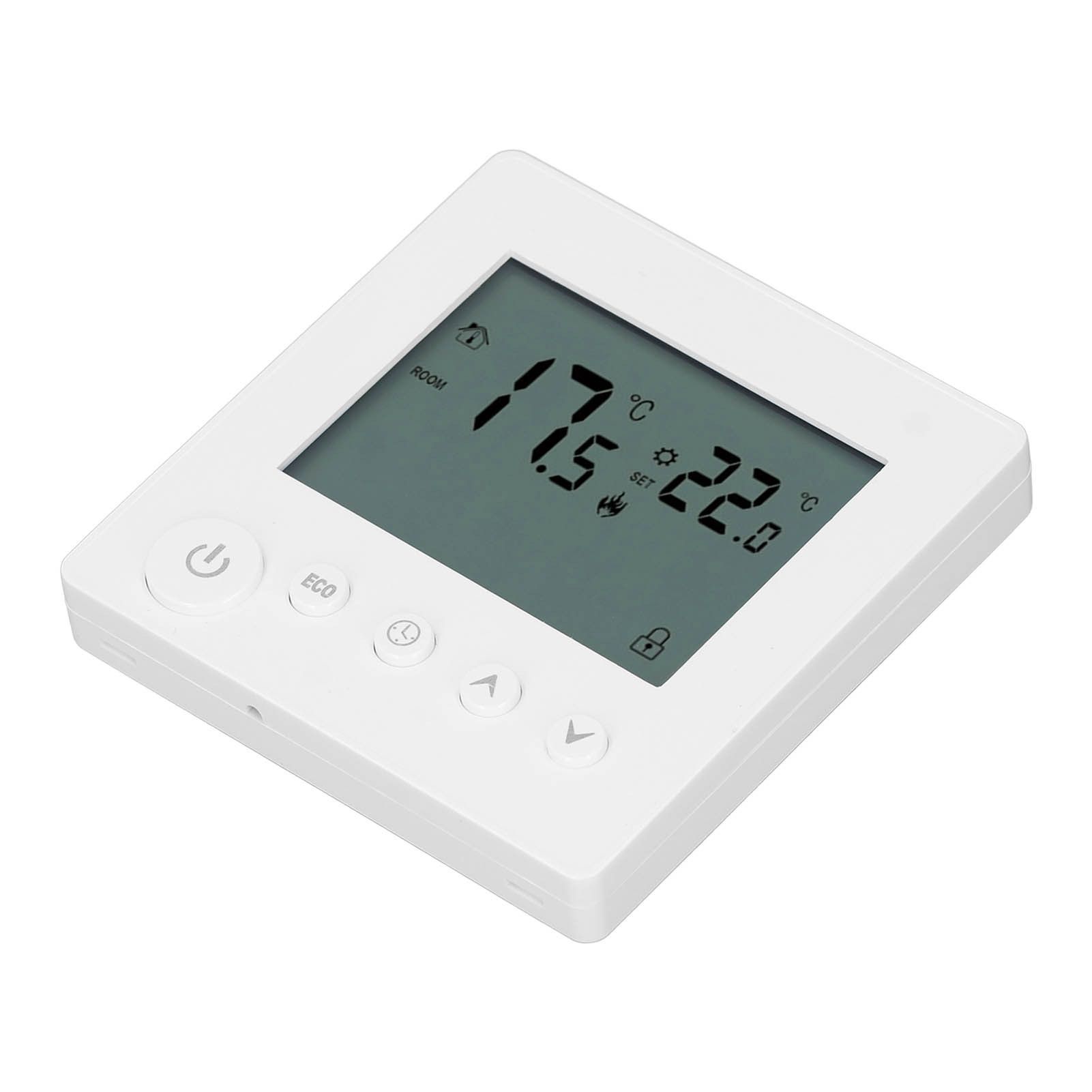 Smart Thermostat 4500W Button Control Water Heating Thermostat for Home Office Market Hotel AC90V to 240V White - Image 7