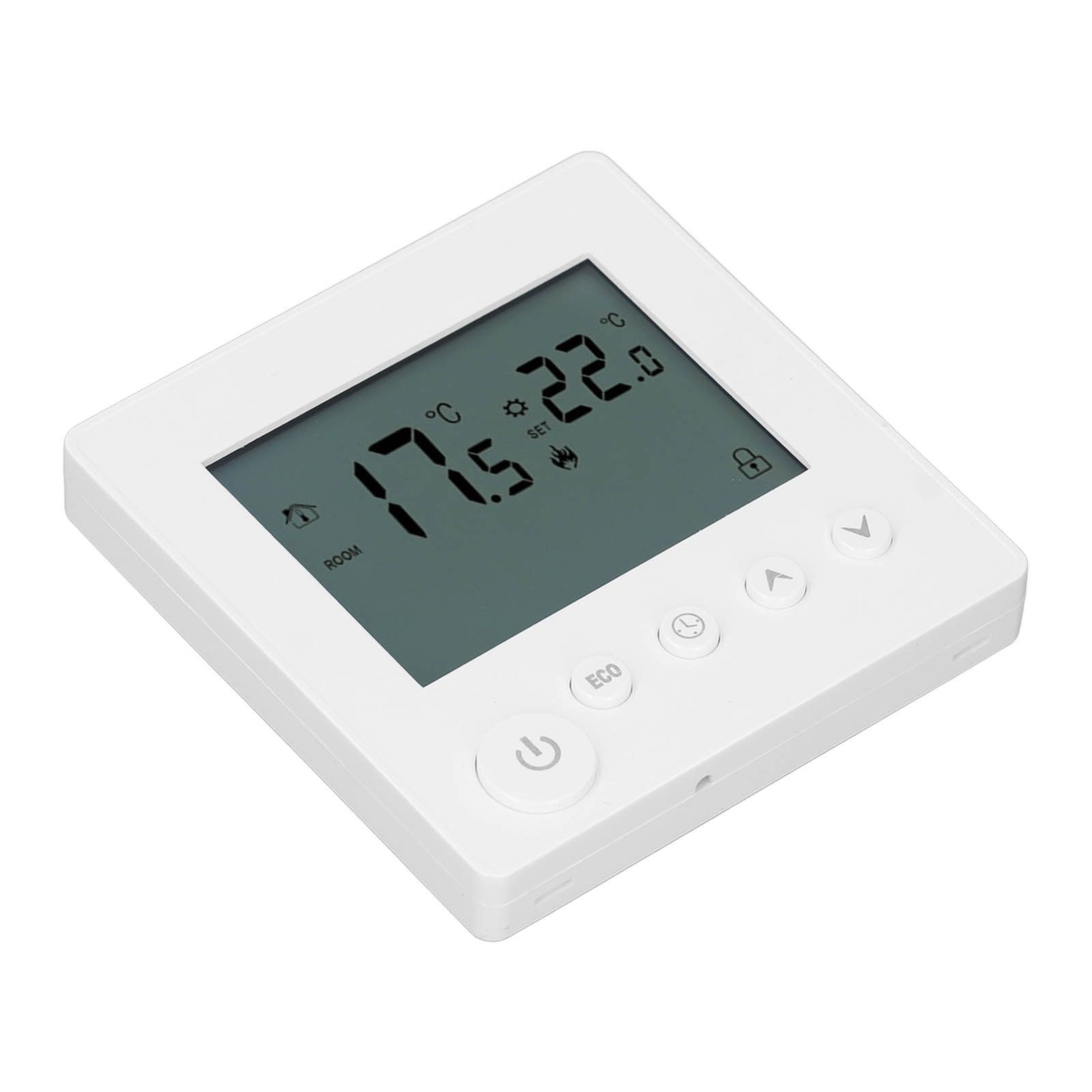Smart Thermostat 4500W Button Control Water Heating Thermostat for Home Office Market Hotel AC90V to 240V White - Image 8