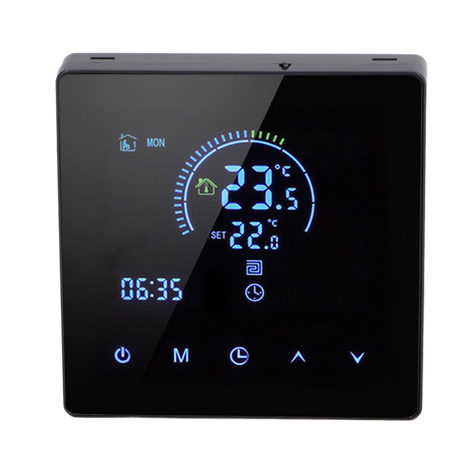 16A Digital Thermostat with LCD Display Programmable Thermostat Electric Heating Thermostat for Home Office Hotel AC 90V‑240V Black WiFi - Image 6