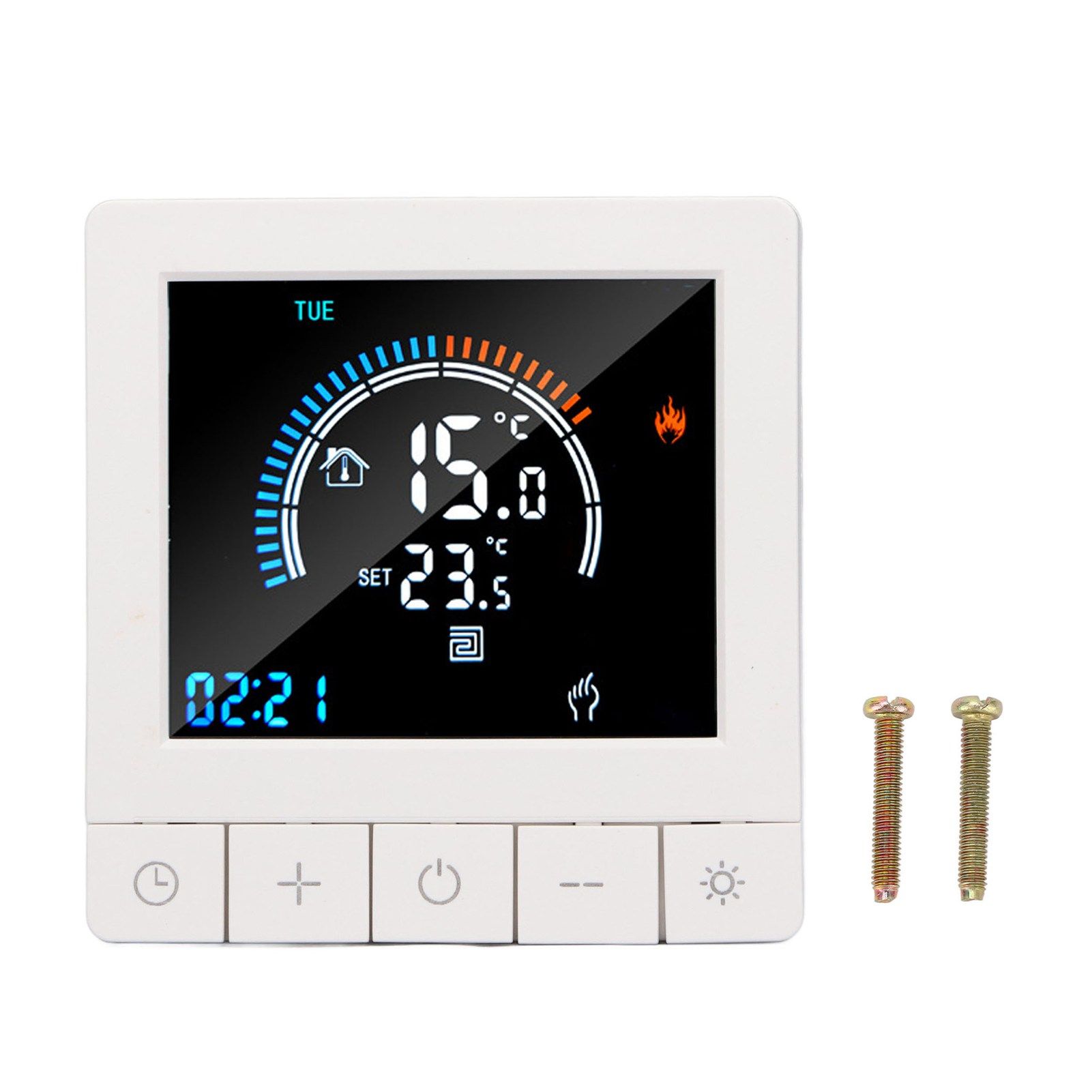 Smart Thermostat Programmable LCD Precise Control Smart Water Heating Thermostat For Home Office Mall AC90V‑240V WiFi Model - Image 1