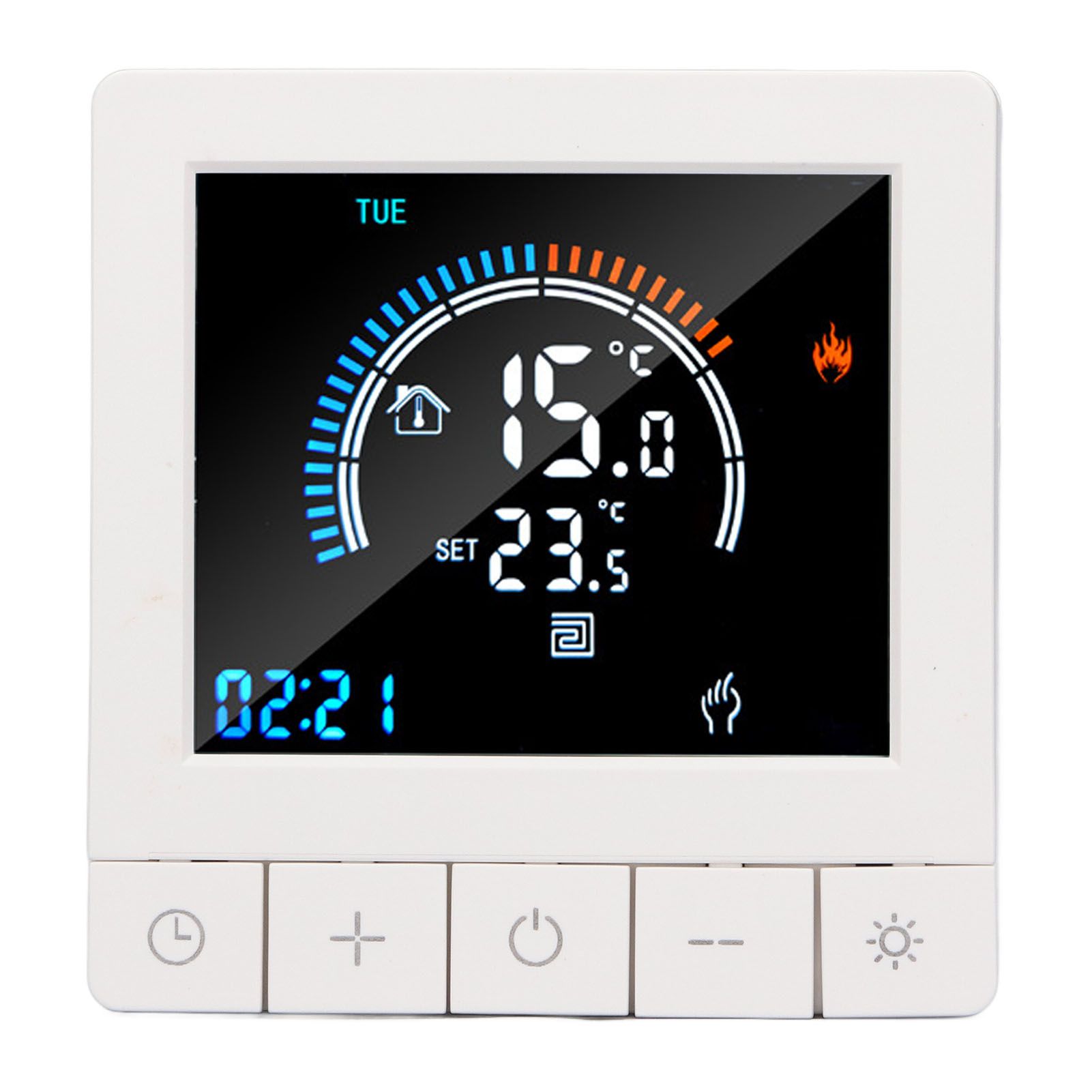 Programmable Smart Thermostat Electric Heating Smart Thermostat Digital LCD Display Temperature Controller for Home Hotels AC 90V‑240V 16A Regular Style - Image 2