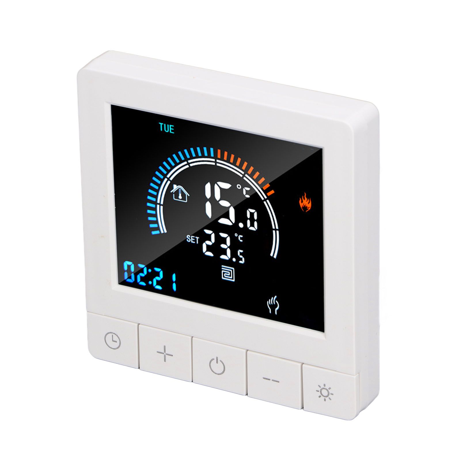 Programmable Smart Thermostat Electric Heating Smart Thermostat Digital LCD Display Temperature Controller for Home Hotels AC 90V‑240V 16A Regular Style - Image 5