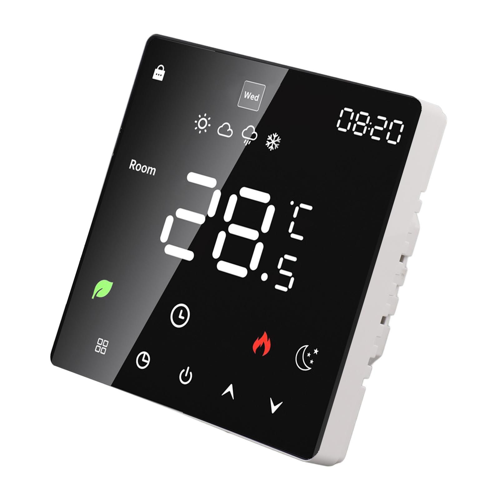 3A Digital Thermostat with LCD Display Smart Programmable Thermostat with Touchscreen Hydronic Boiler Thermostat AC 90V‑240V WiFi - Image 6