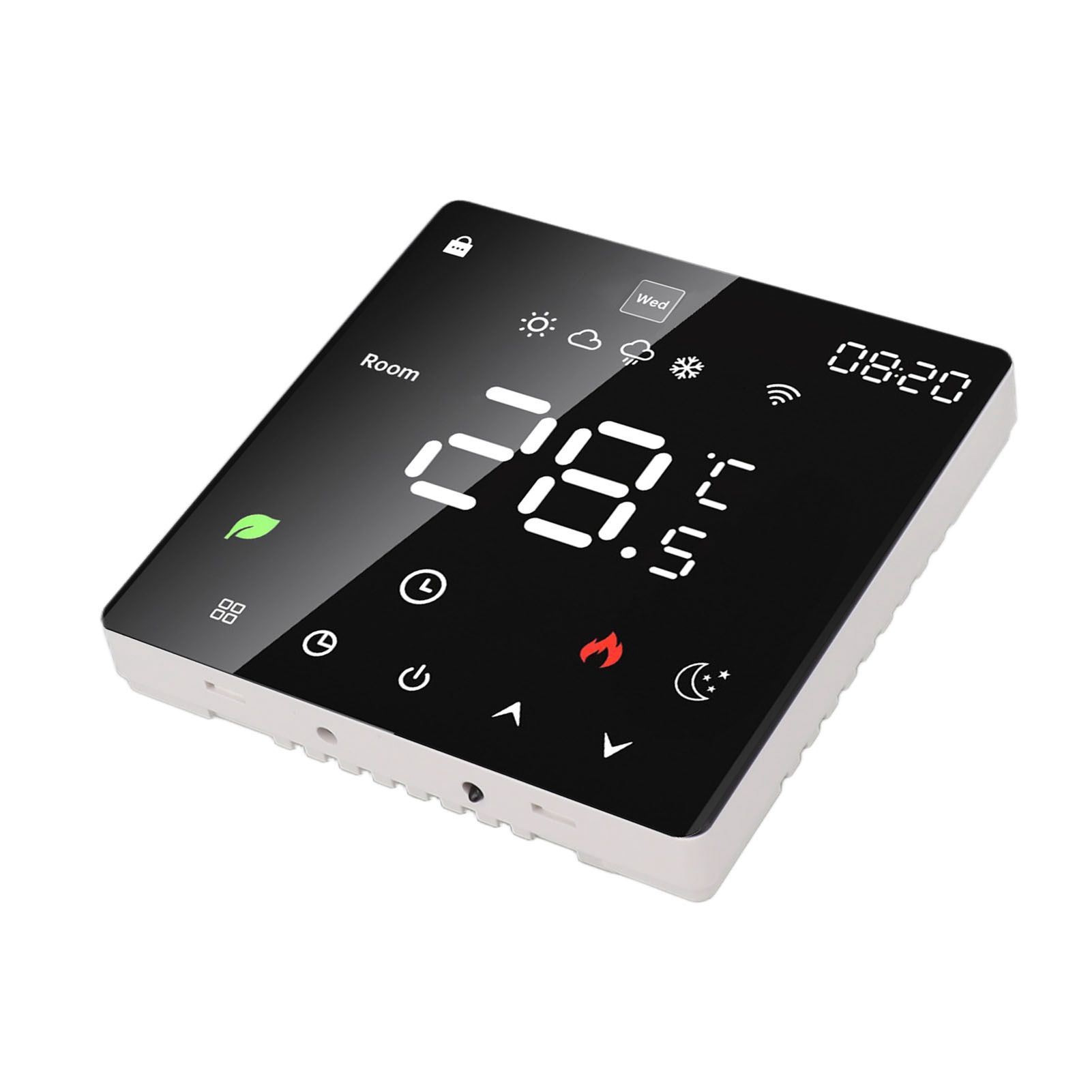 16A Smart Thermostat LCD Color Touchscreen PC Programmable Electric Heating Thermostat for Home Hotel Office AC 90 to 240V Without WiFi - Image 7