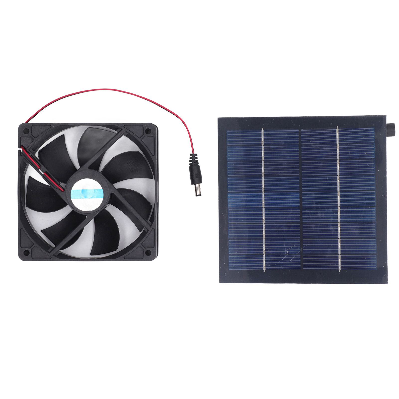 Solar Panel Fan Kit 20W IP65 Waterproof for Outside Small Chicken Coops Greenhouses Sheds Pet Houses Window Exhaust - Image 1