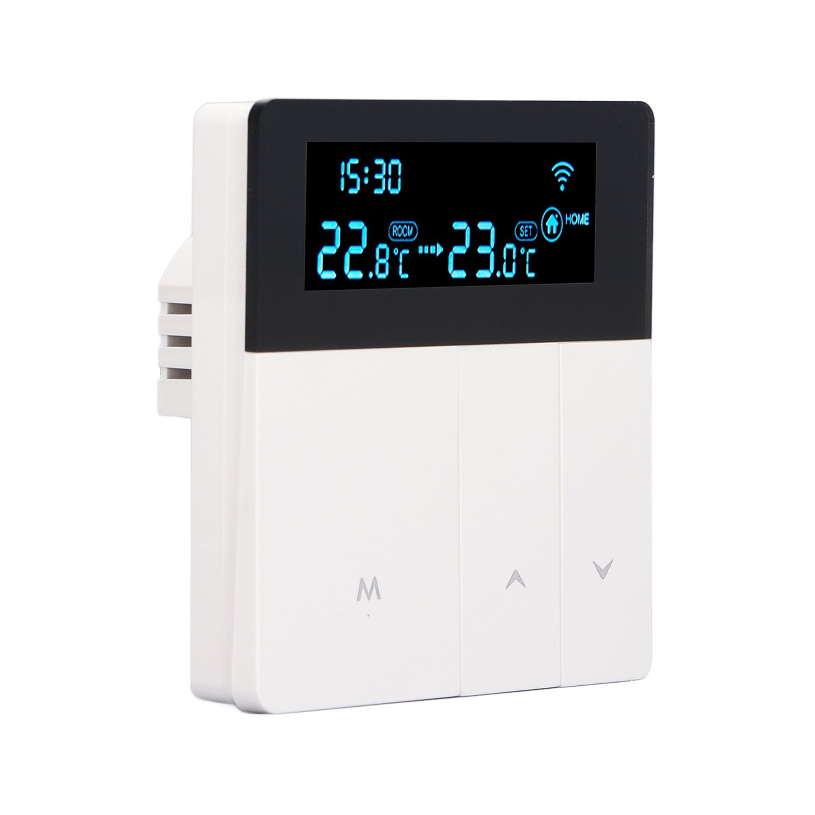 3A Smart Thermostat LCD Color Screen High Accuracy Programmable Thermostat Water Heating Boiler Heating for Home Shopping Mall AC90‑240V White Without WiFi - Image 8