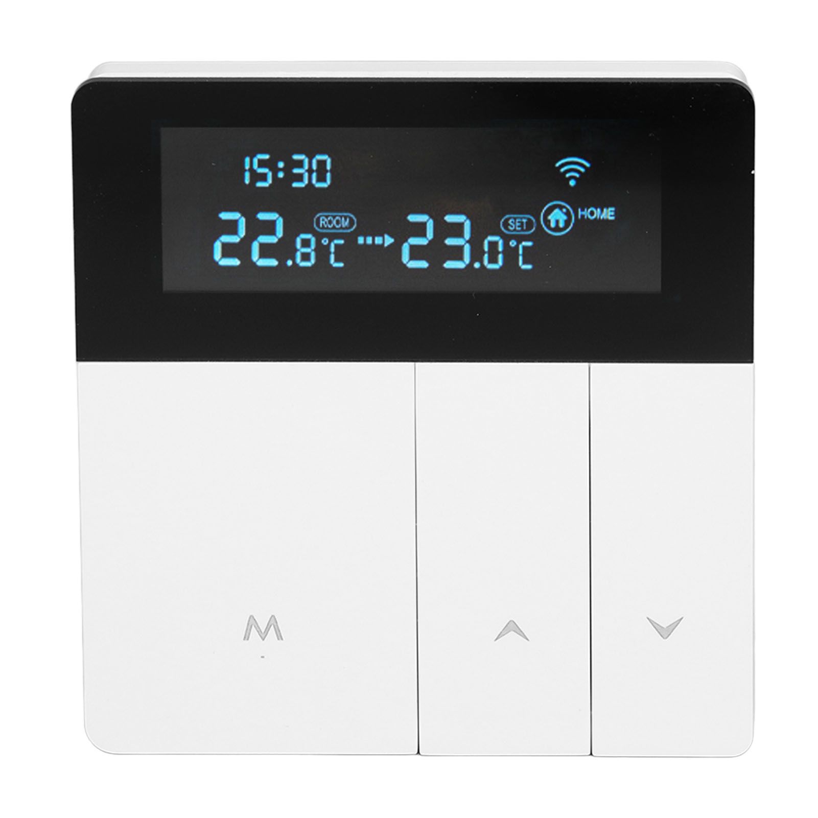 16A Smart Color Thermostat Programmable Smart Electric Heating Thermostat for Home Offices Shopping Malls Hotels AC 90V‑240V White WiFi Style - Image 5