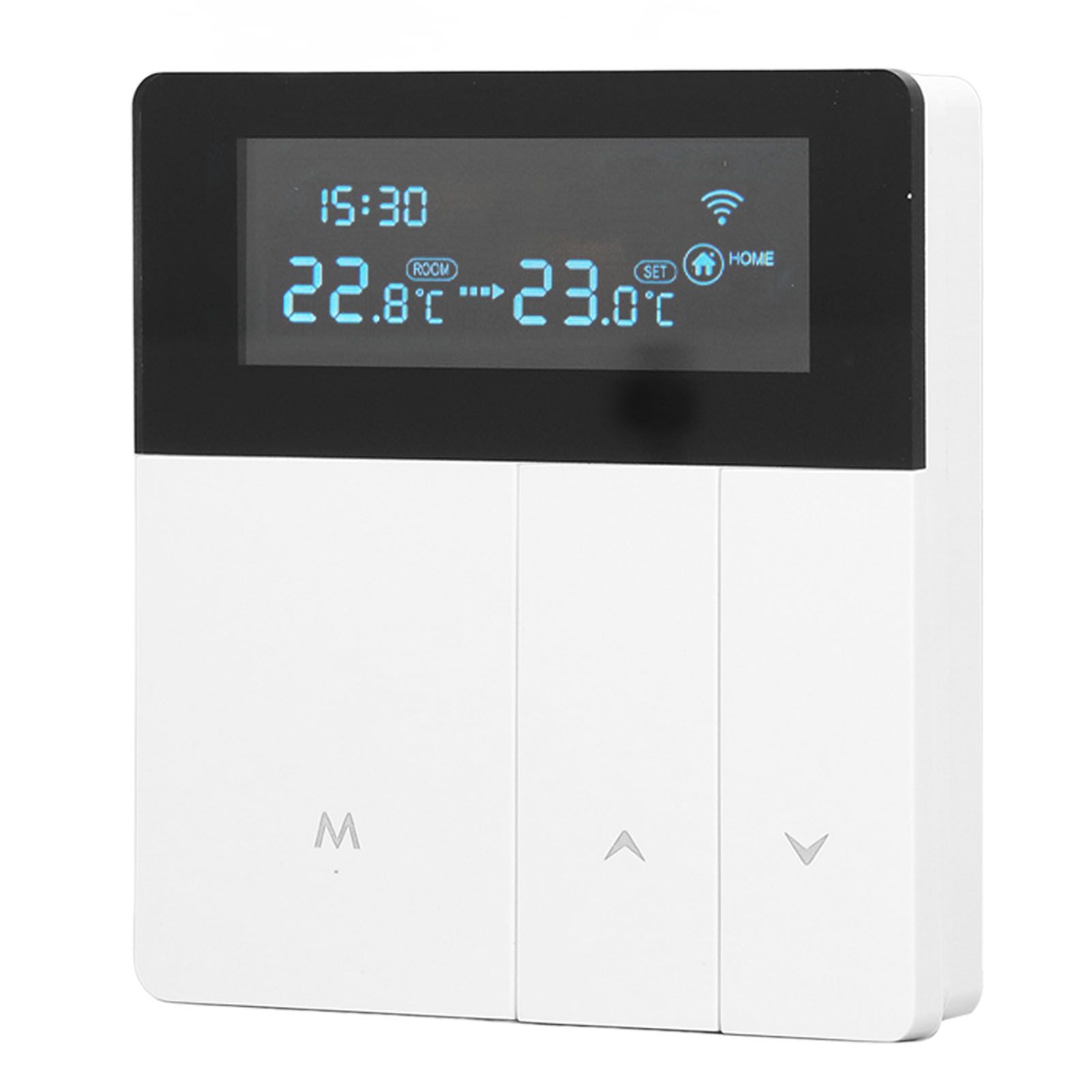 16A Smart Color Thermostat Programmable Smart Electric Heating Thermostat for Home Offices Shopping Malls Hotels AC 90V‑240V White WiFi Style - Image 6
