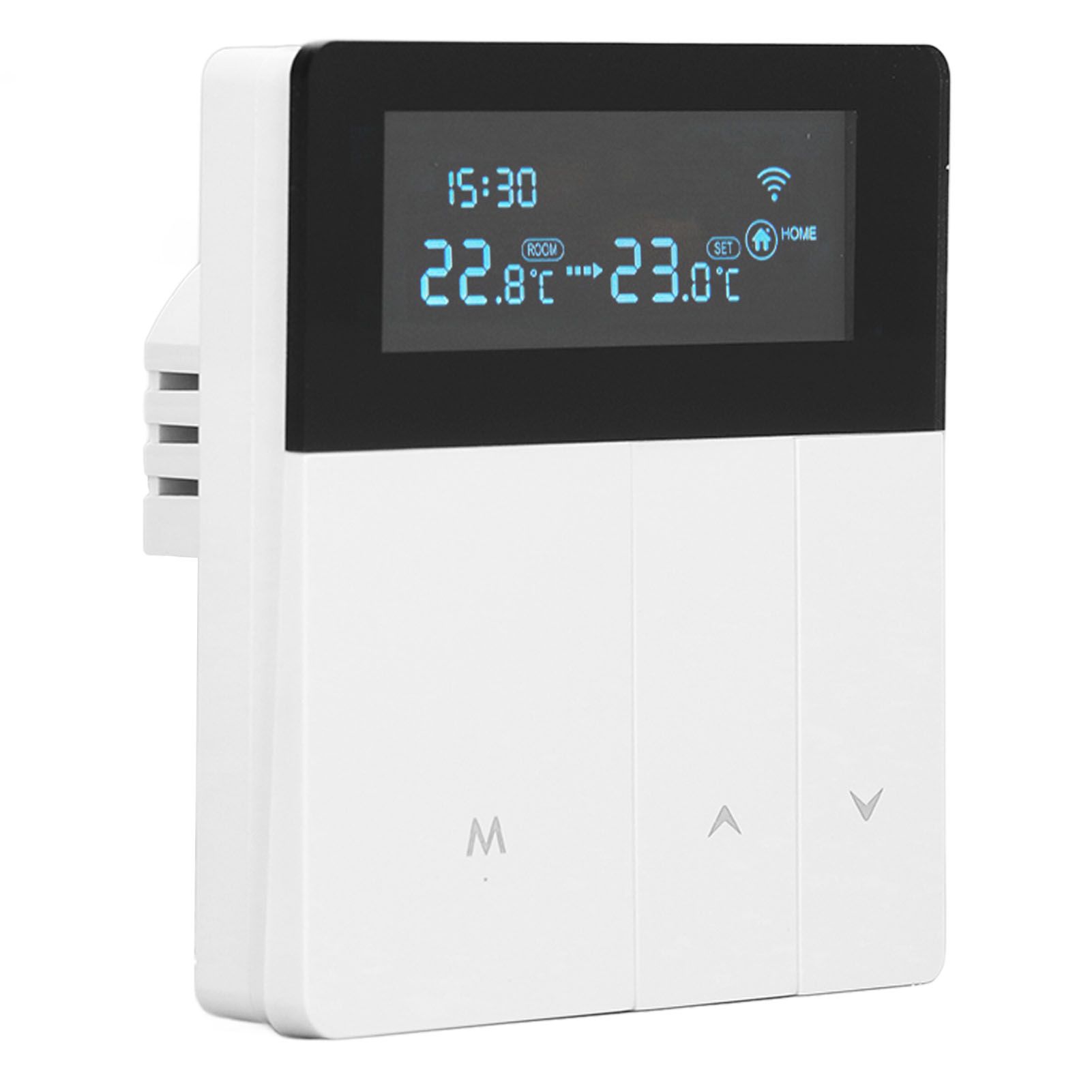 16A Smart Color Thermostat Programmable Smart Electric Heating Thermostat for Home Offices Shopping Malls Hotels AC 90V‑240V White WiFi Style - Image 7