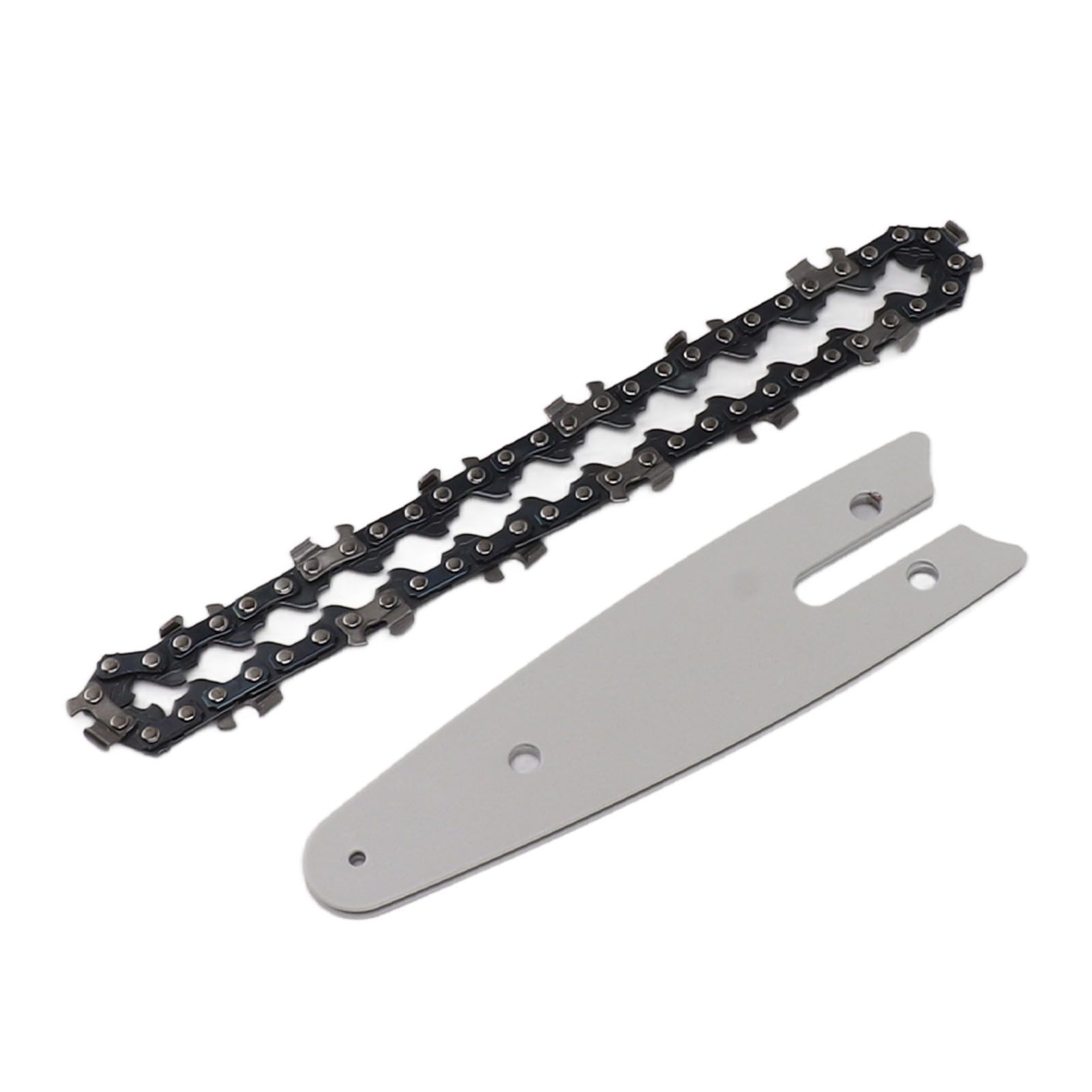 Mini Chain Guide Bar Combo Manganese Steel Faster Speed High Hardness Smooth Cutting Chainsaw Chain Guide Bar Replacement 4inch with 1/4 28 Links Chain - Image 1
