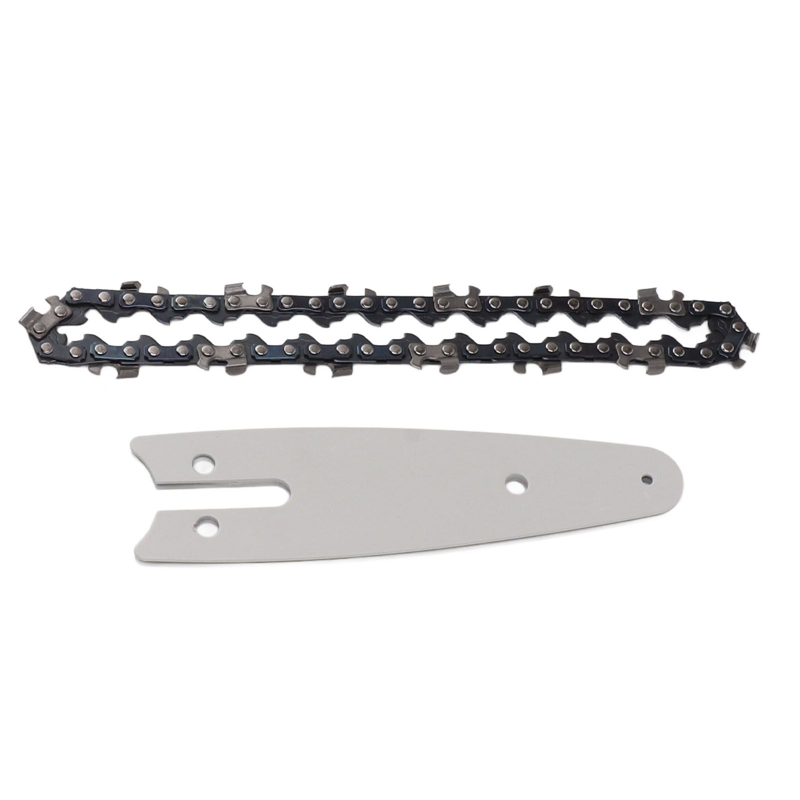 Mini Chain Guide Bar Combo Manganese Steel Faster Speed High Hardness Smooth Cutting Chainsaw Chain Guide Bar Replacement 4inch with 1/4 28 Links Chain - Image 2