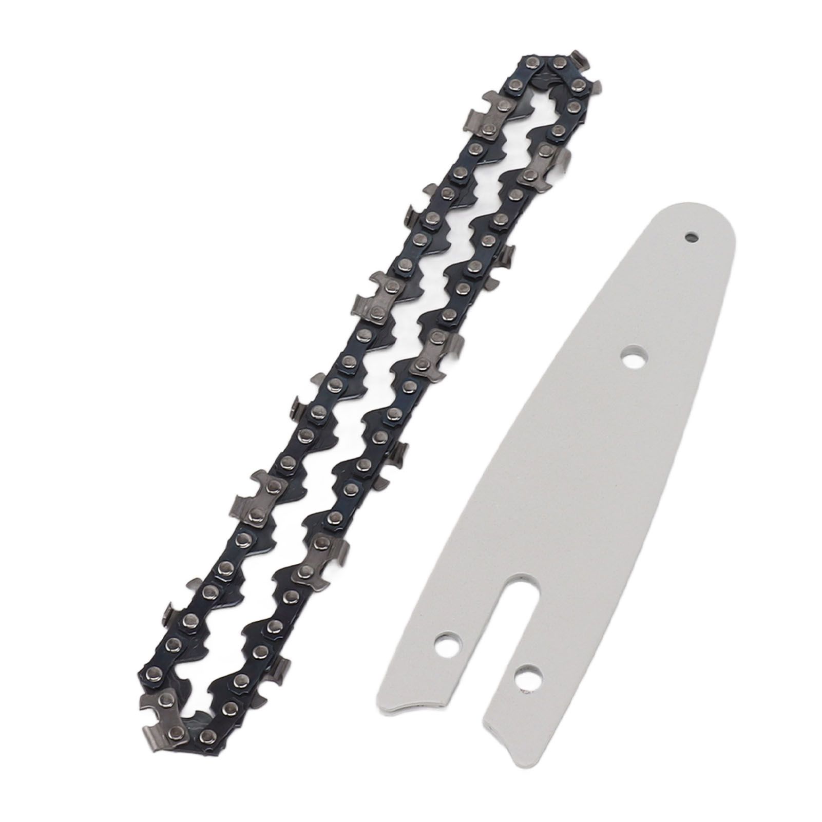 Mini Chain Guide Bar Combo Manganese Steel Faster Speed High Hardness Smooth Cutting Chainsaw Chain Guide Bar Replacement 4inch with 1/4 28 Links Chain - Image 3