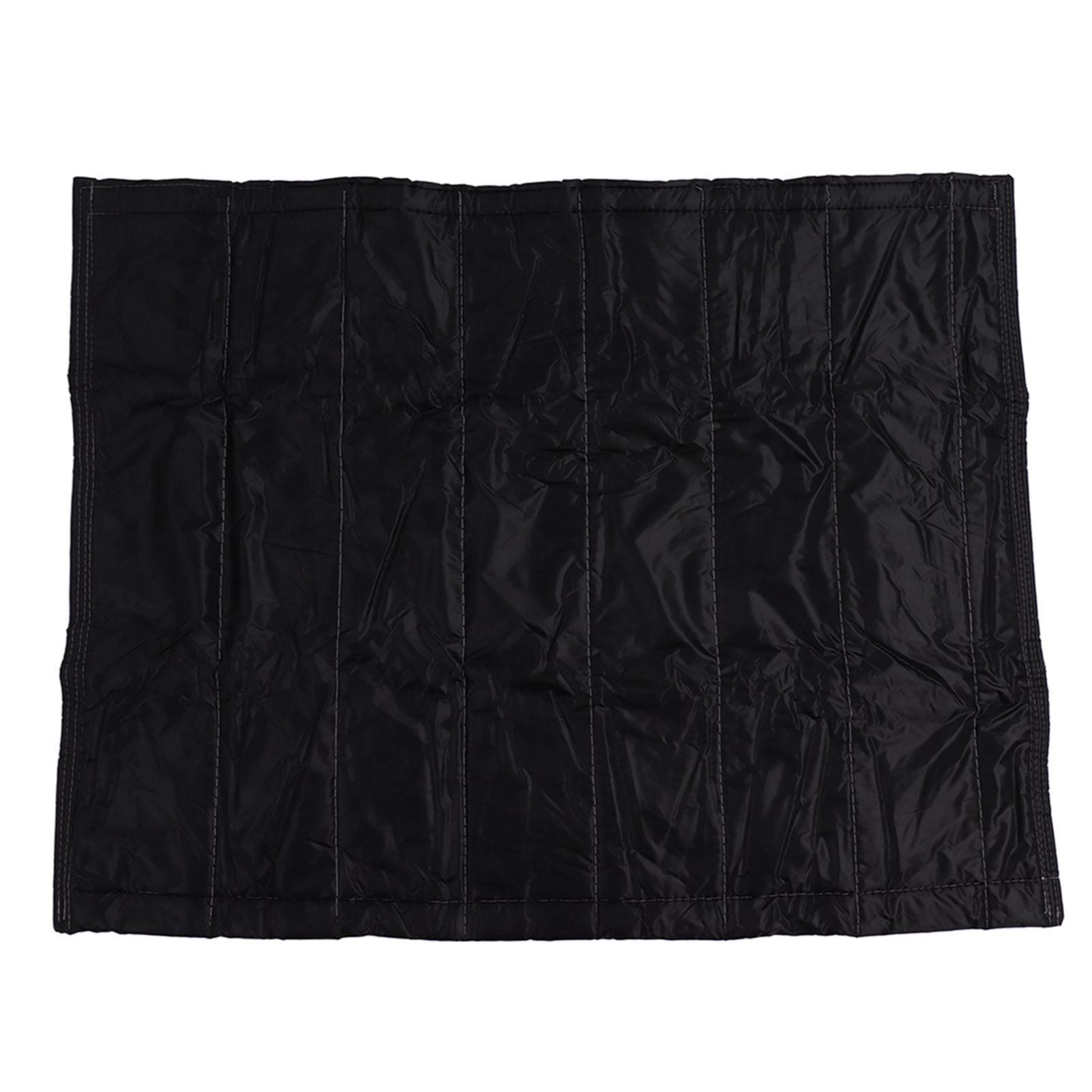 Fireplace Blanket Black Oxford Fabric 2 Layers Cotton Hook and Loop Fireplace Draft Stopper for Home Indoor Winter 39x32in - Image 1