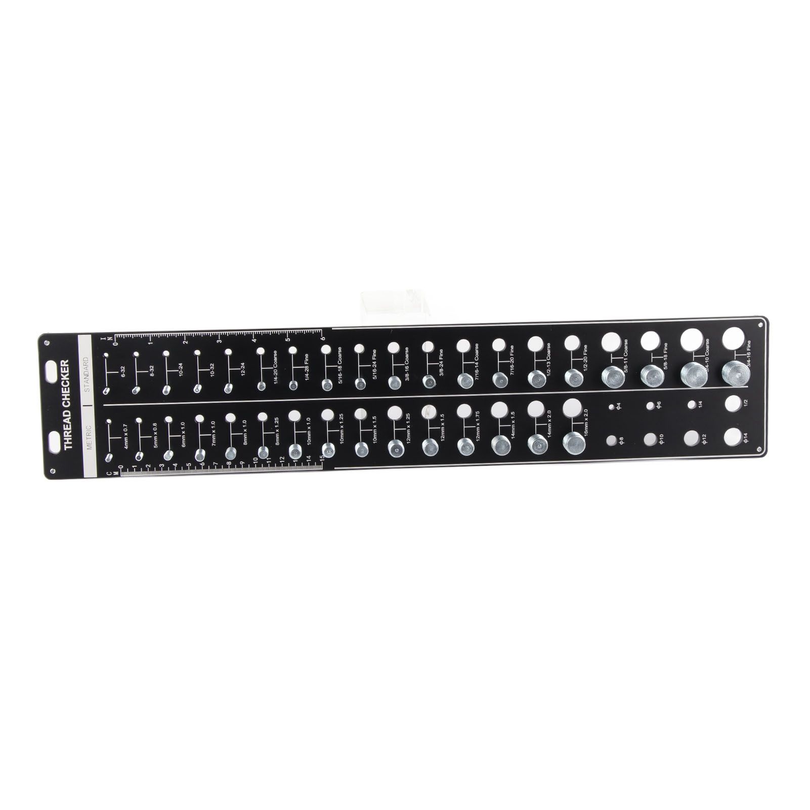 Bolt and Nut Identifier Gauge 10B21 Carbon Steel High Accuracy Nut and Bolt Thread Checker for Detecting Fixed Bolts Black 51x10cm - Image 4