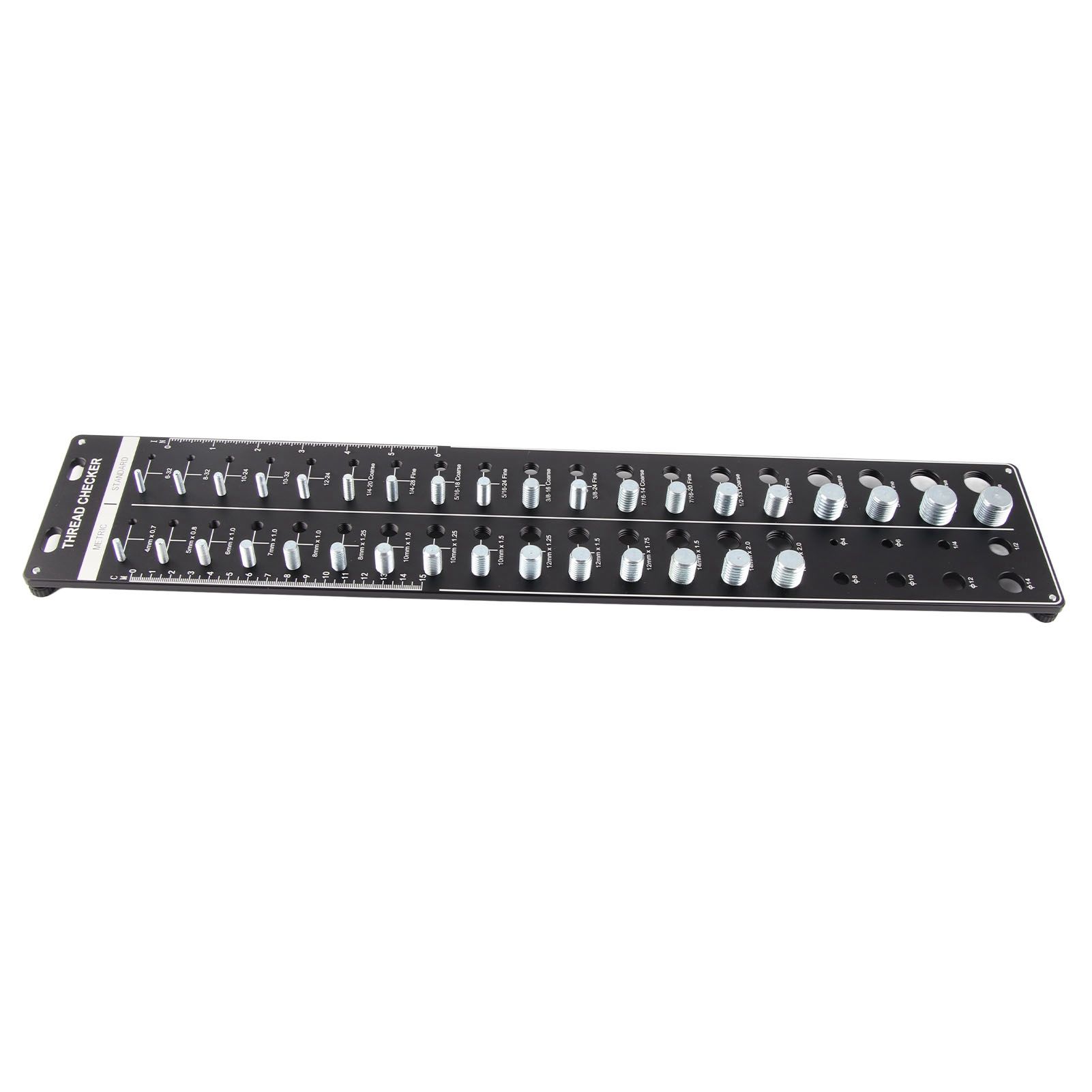 Bolt and Nut Identifier Gauge 10B21 Carbon Steel High Accuracy Nut and Bolt Thread Checker for Detecting Fixed Bolts Black 51x10cm - Image 5
